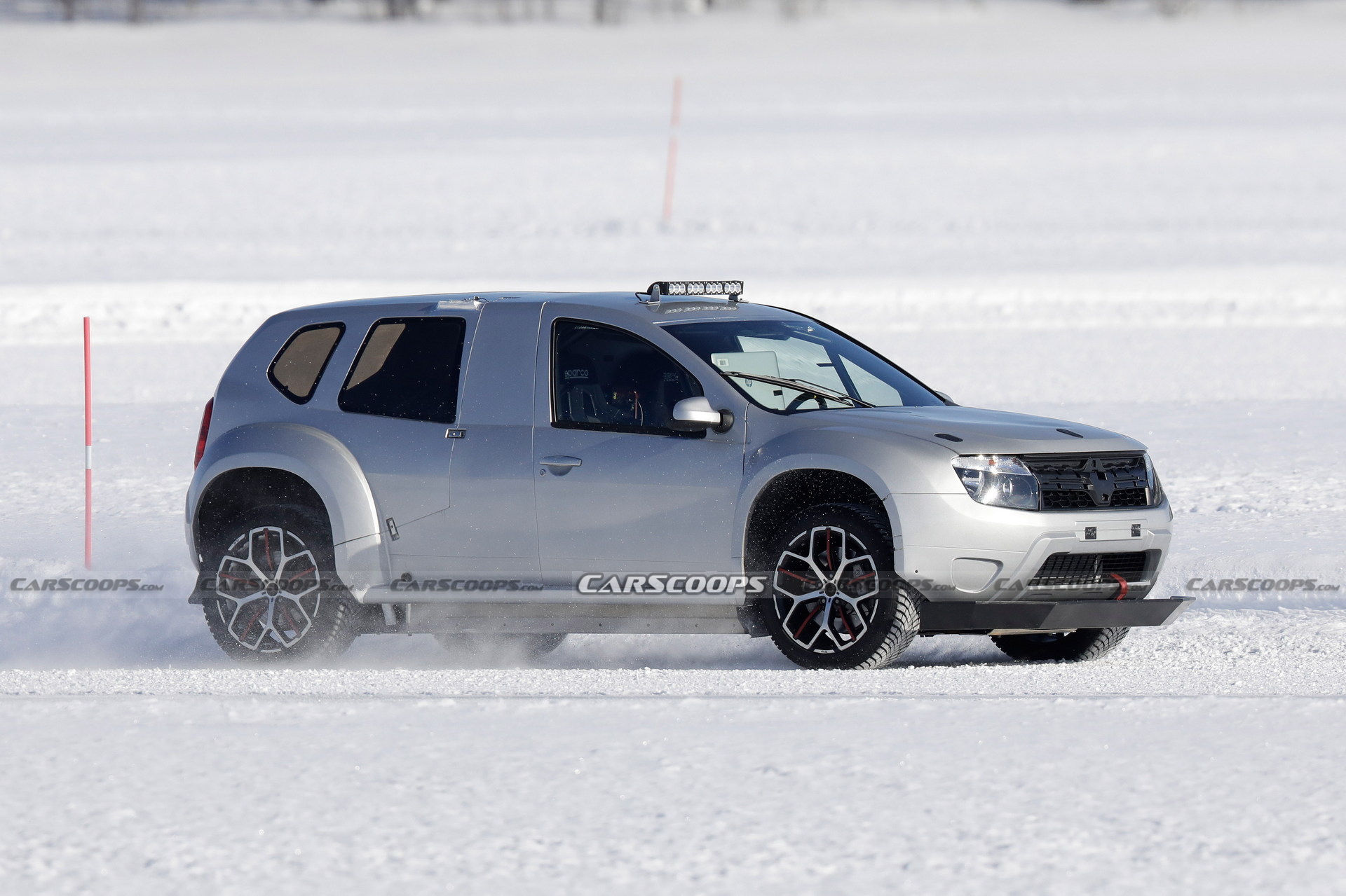 Alpine’s 2025 Electric SUV Mule Spied With Dacia Duster Body, Megane RS Trophy Wheels