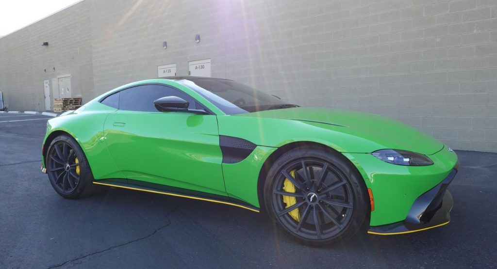  This Kermit Green Aston Martin Vantage Might Be The Best Way To Make A Splash