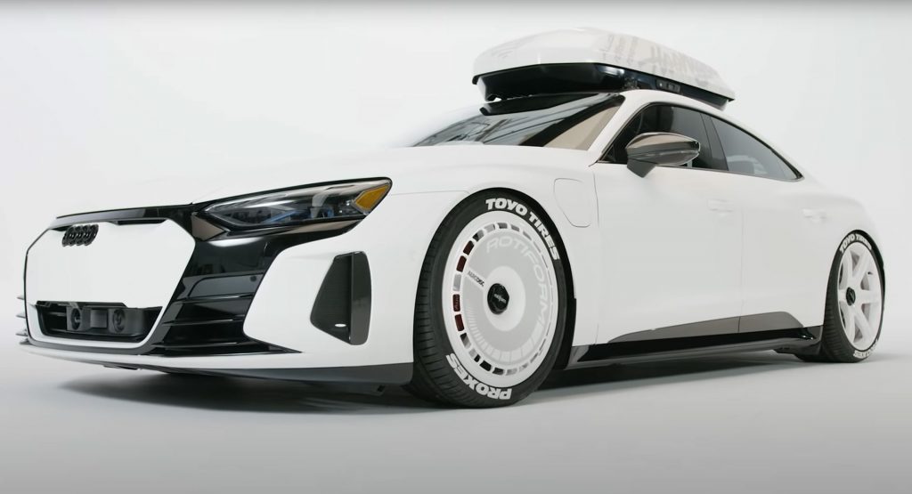  This Sweet Looking White Audi RS e-tron GT Is Ken Block’s Latest Ride