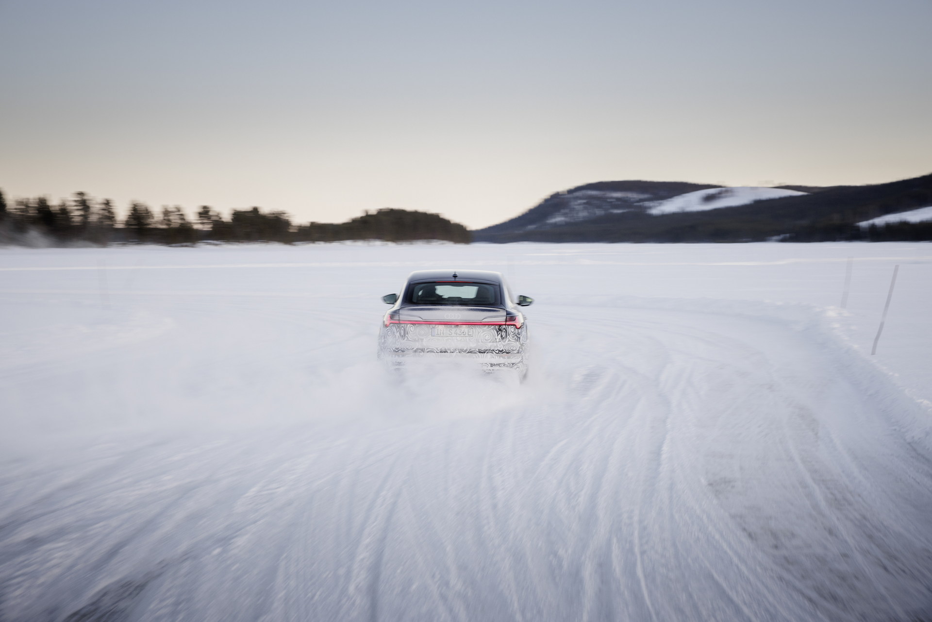 Audi Teases Facelifted E-tron Sportback During Winter Testing
