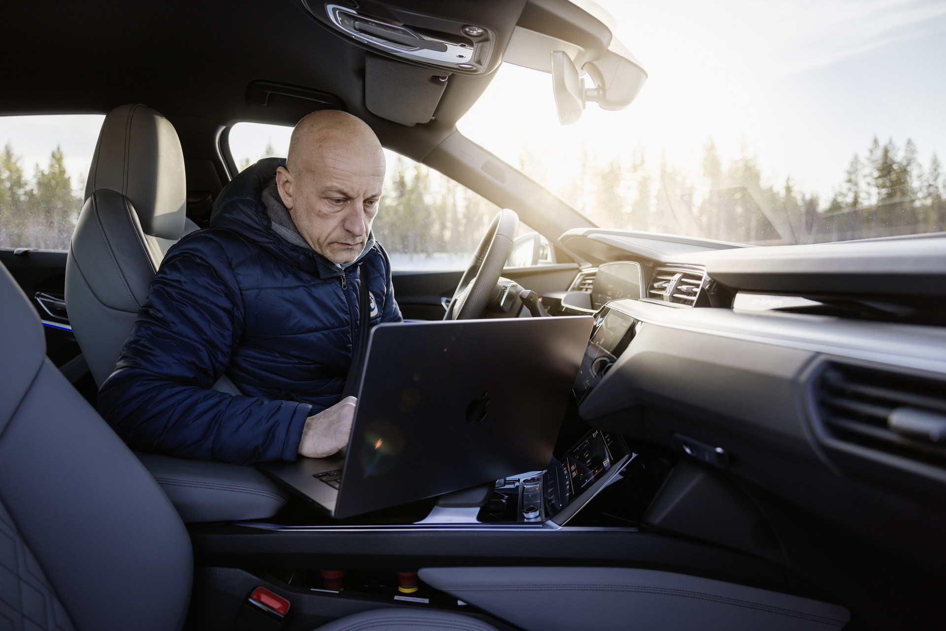 Audi Teases Facelifted E-tron Sportback During Winter Testing