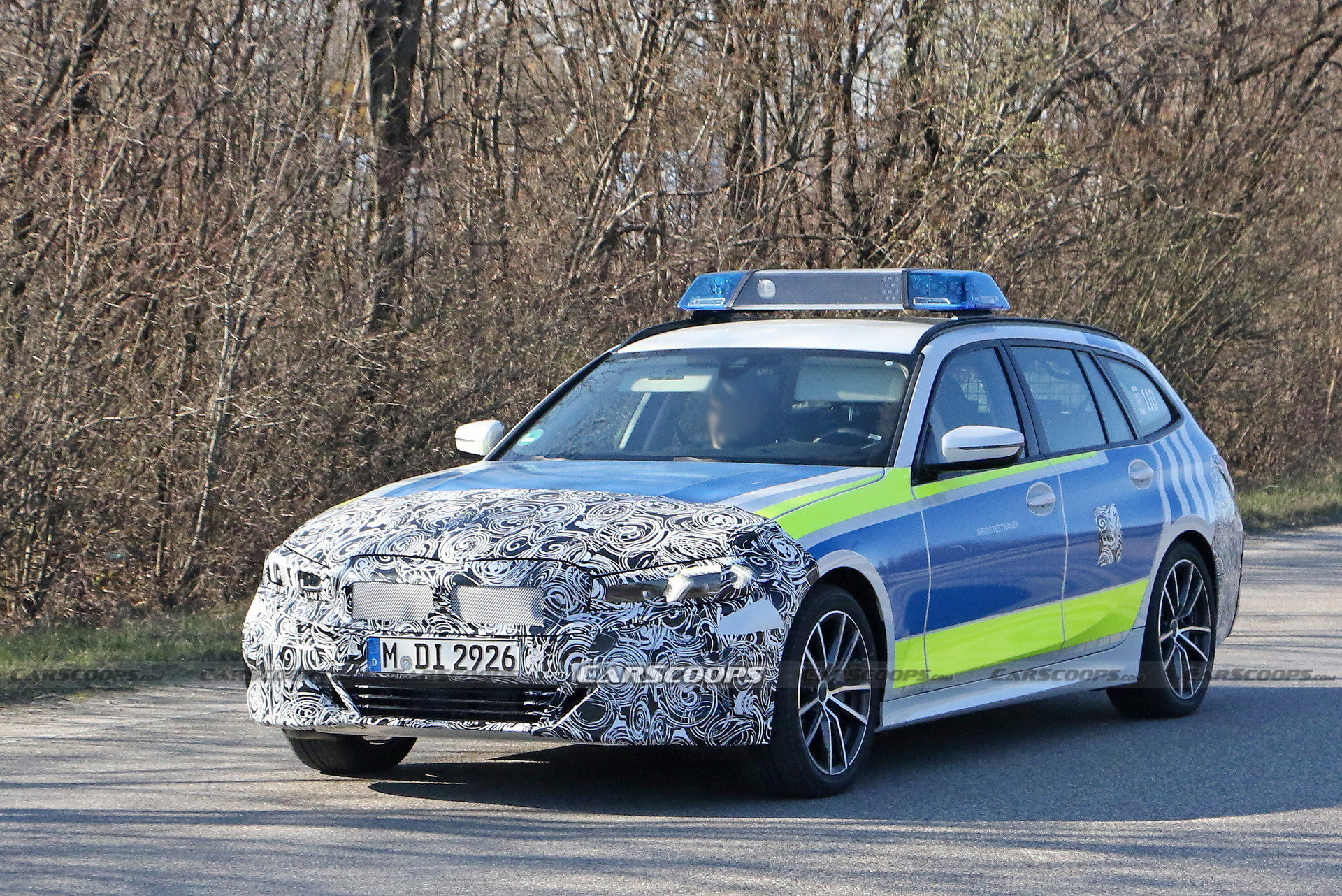 Facelifted BMW 3-Series Touring Spied Testing For The Police