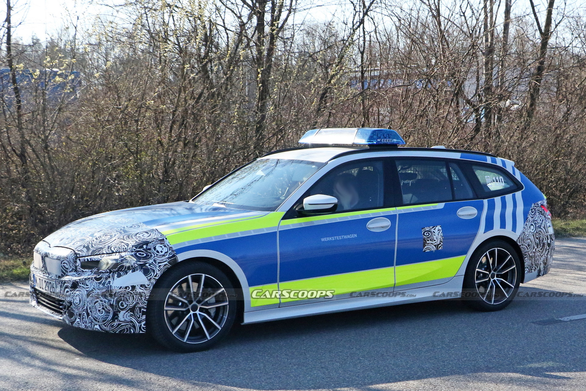 Facelifted BMW 3-Series Touring Spied Testing For The Police
