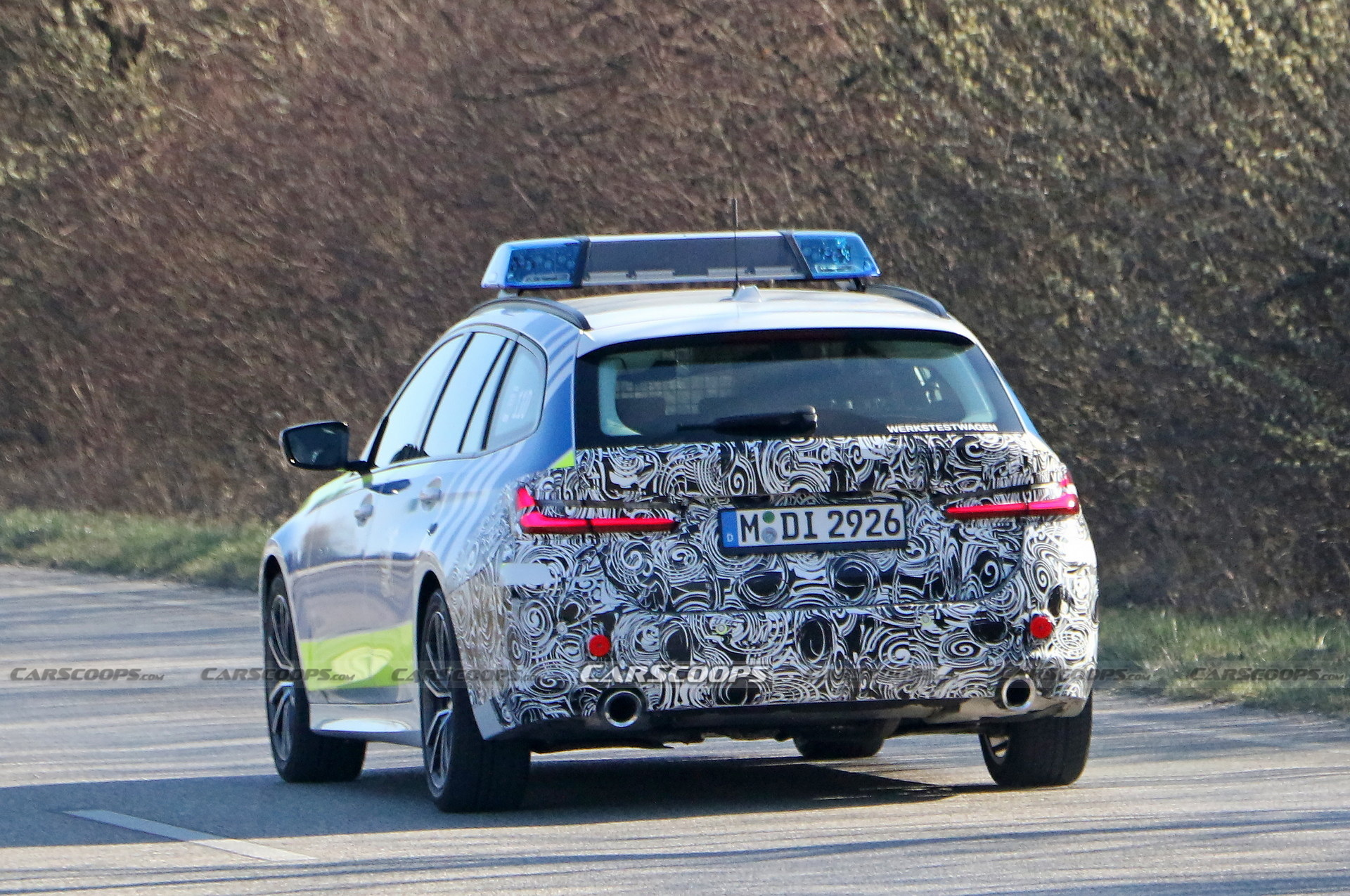 Facelifted BMW 3-Series Touring Spied Testing For The Police