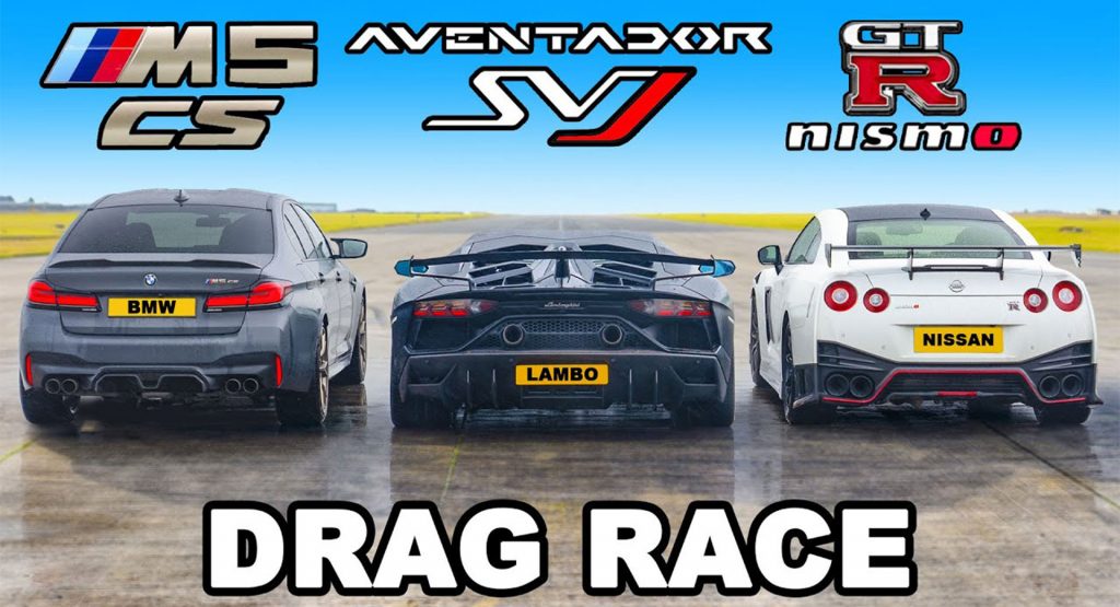  Lamborghini Aventador SVJ, BMW M5 CS, And Nissan GT-R Deliver Incredible Performance In Different Ways