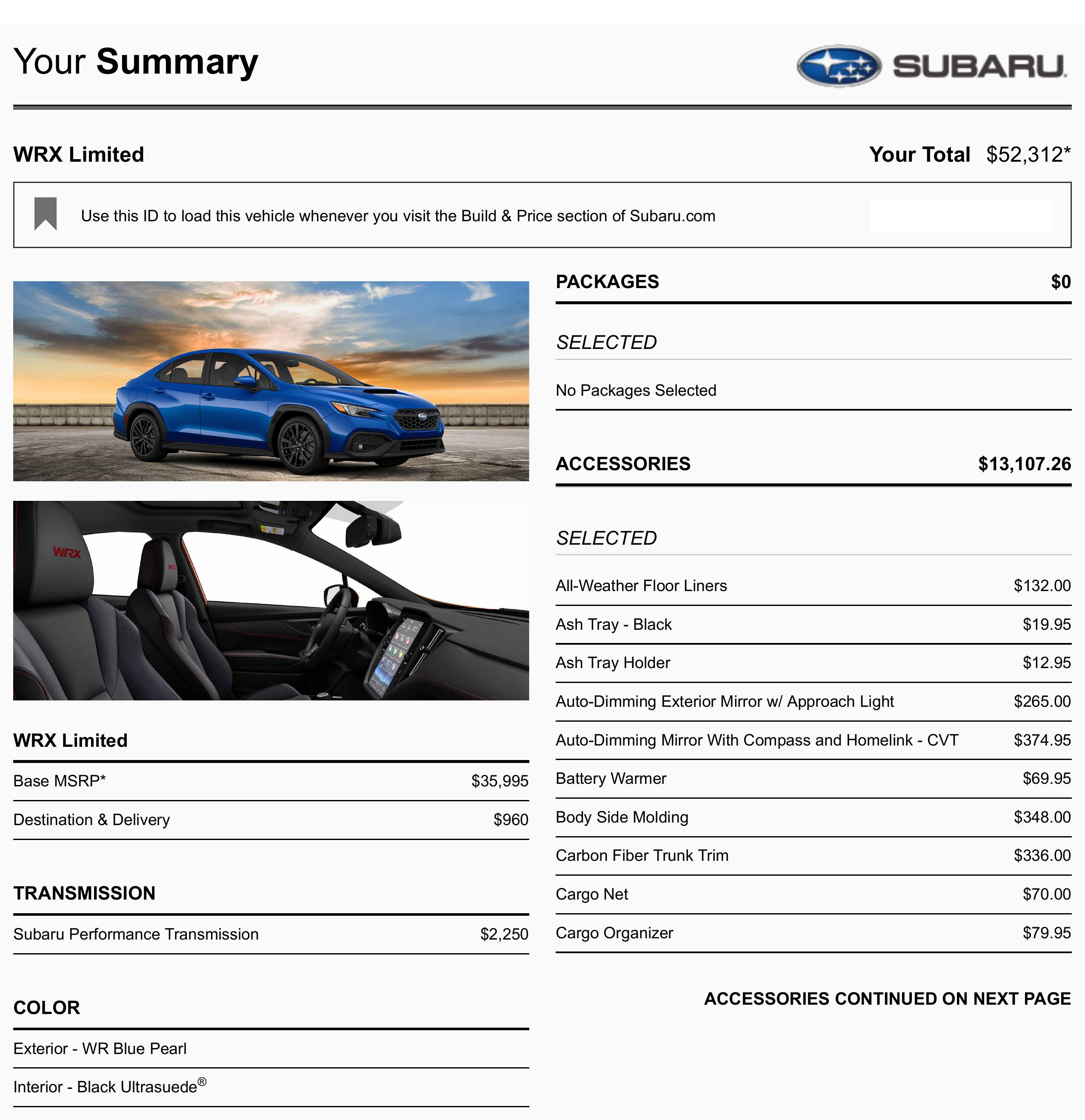 Here’s How Much A 2022 Subaru WRX Will Cost You If You Select Every Single Option