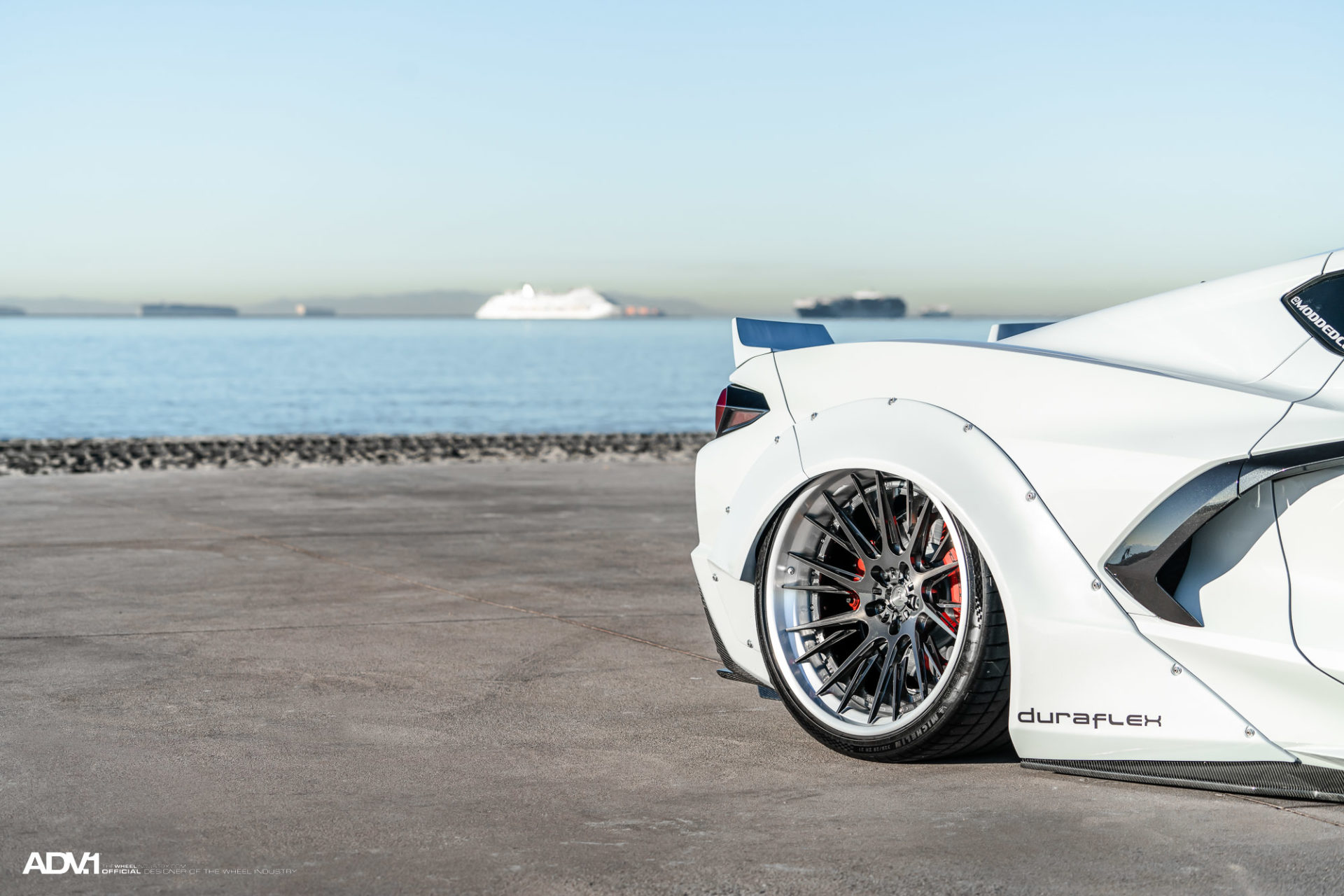 Widebody Kit And Wheels Come Together To Create A Crazy C8 Corvette