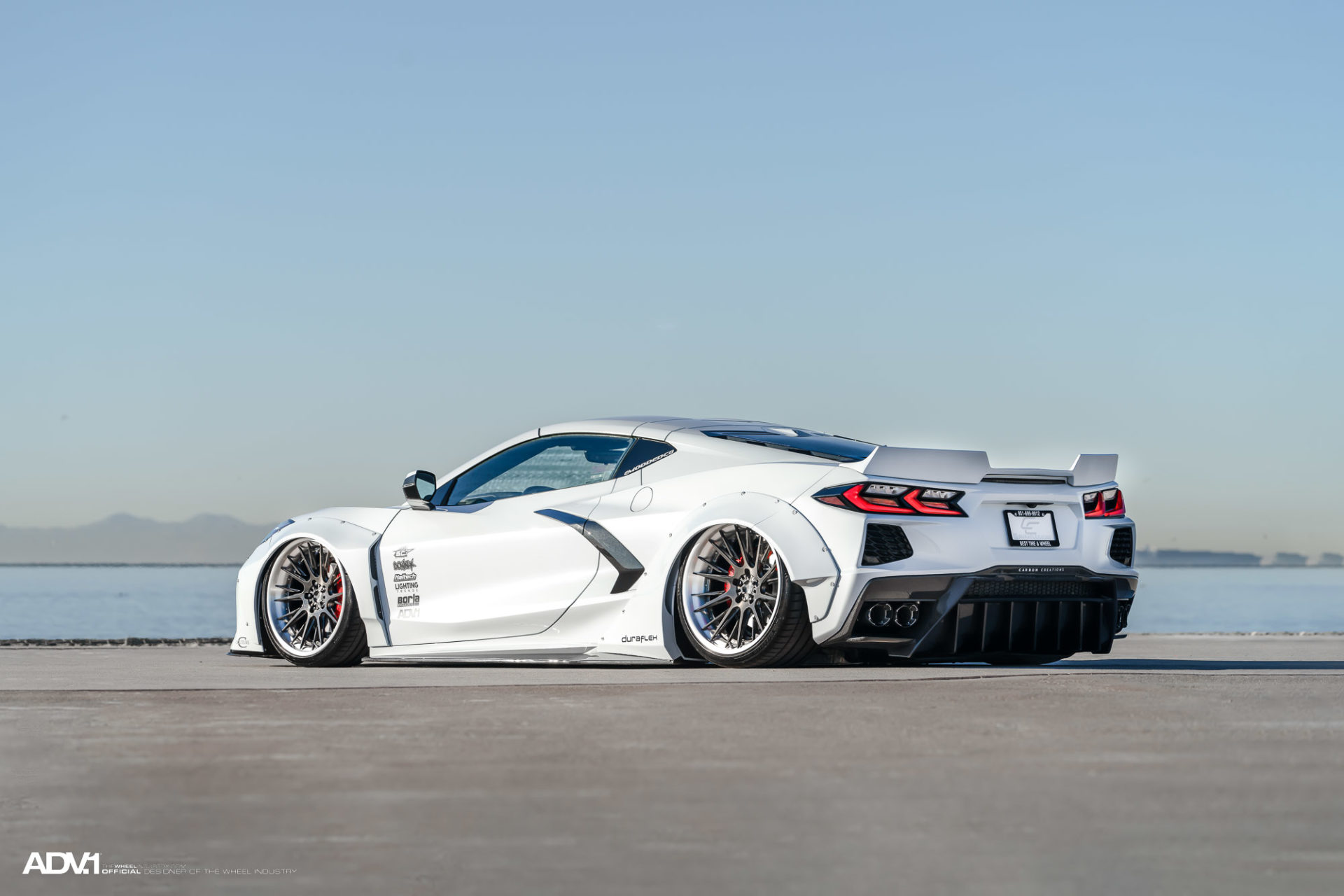 Widebody Kit And Wheels Come Together To Create A Crazy C8 Corvette
