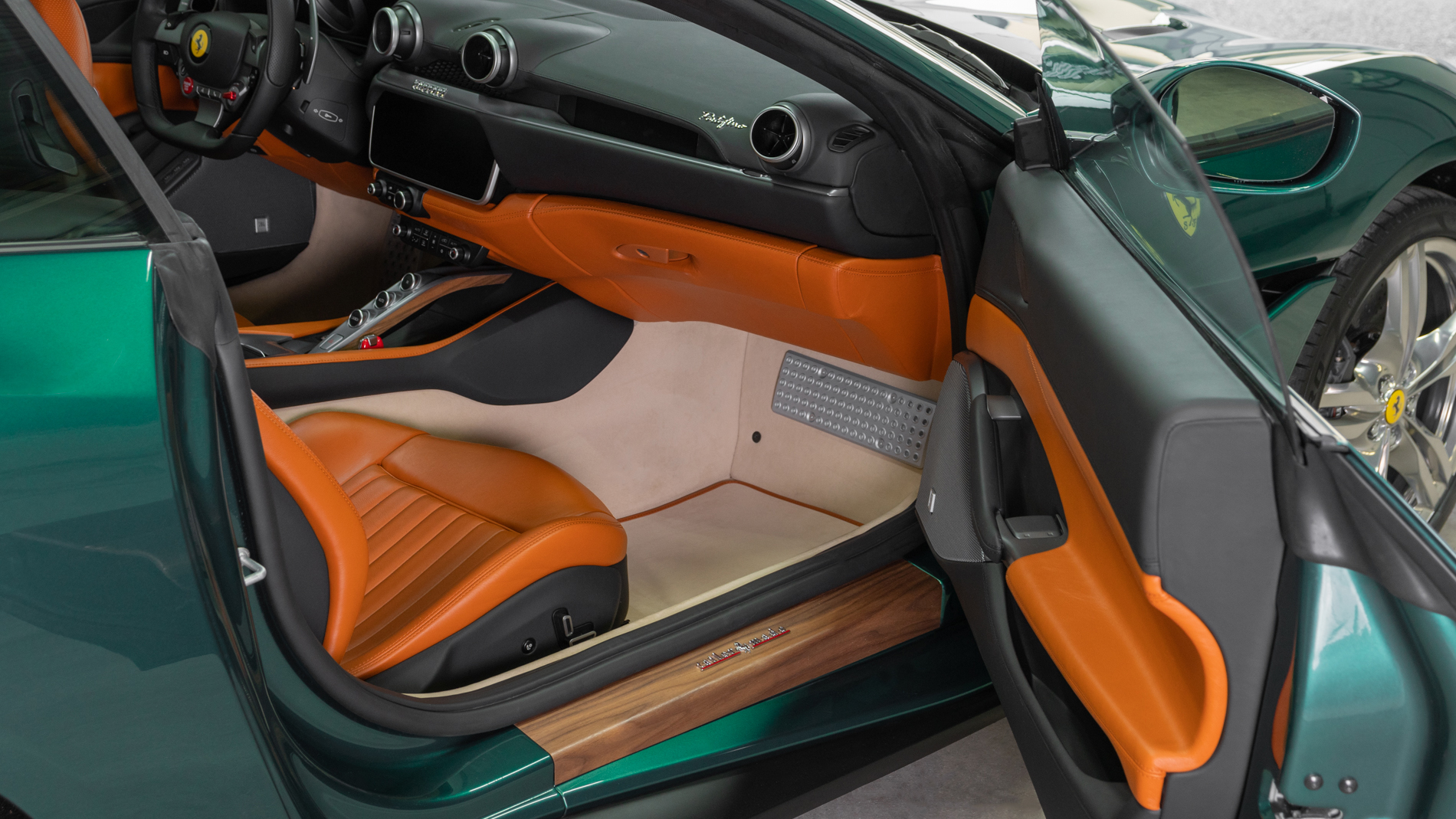 This Tailor Made Ferrari Portofino Makes Green And Orange Look Good Together