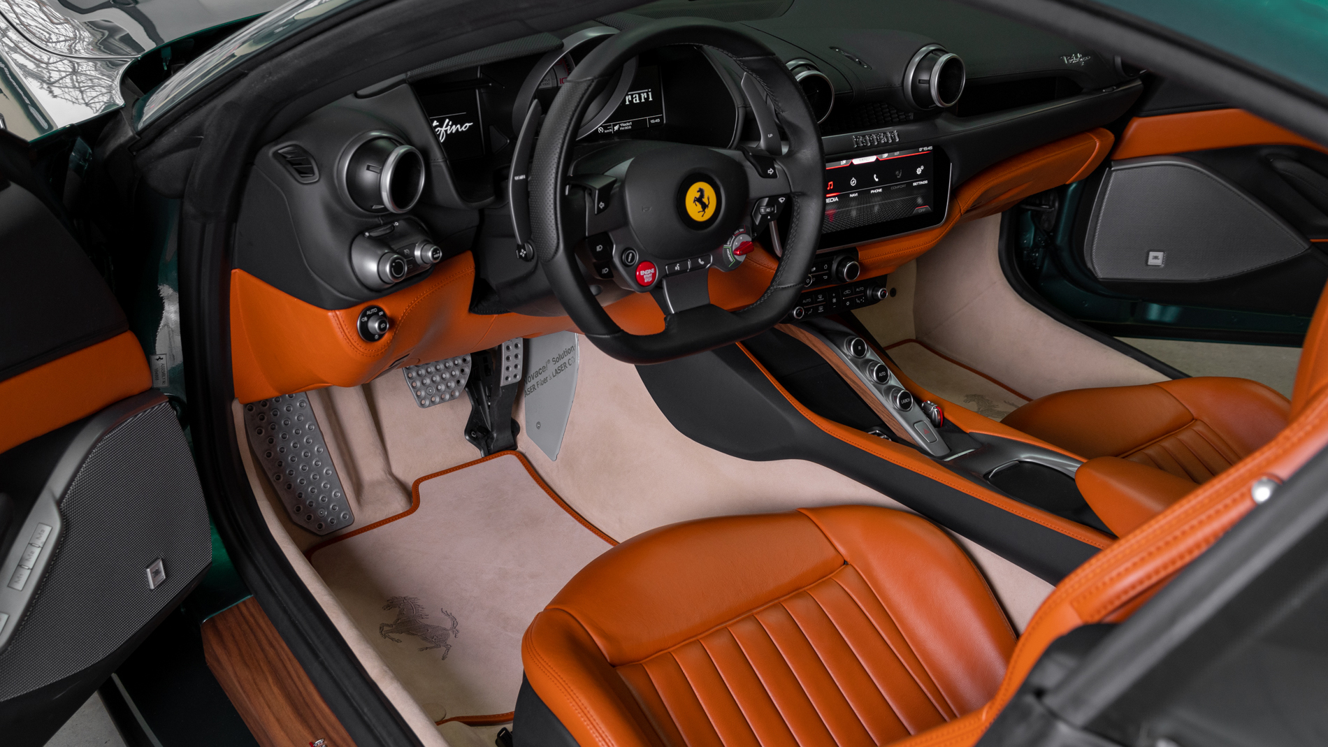This Tailor Made Ferrari Portofino Makes Green And Orange Look Good Together