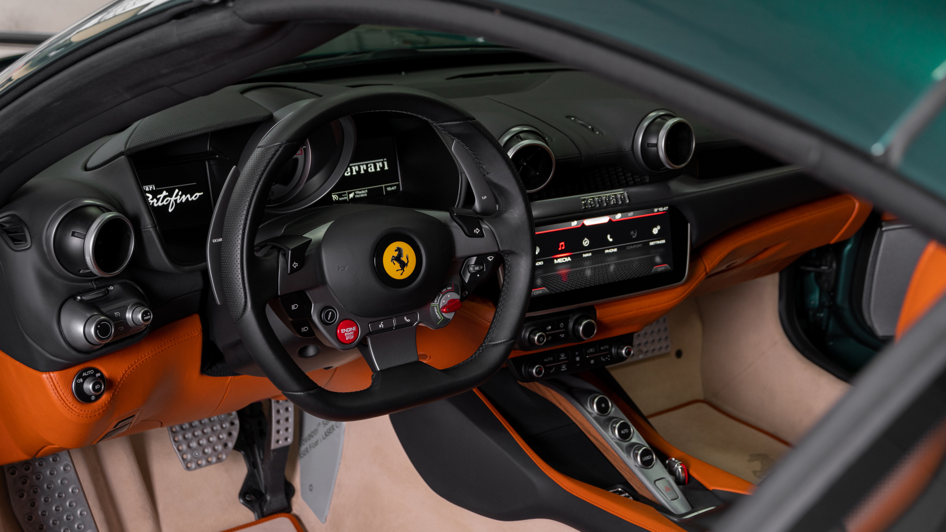 This Tailor Made Ferrari Portofino Makes Green And Orange Look Good Together