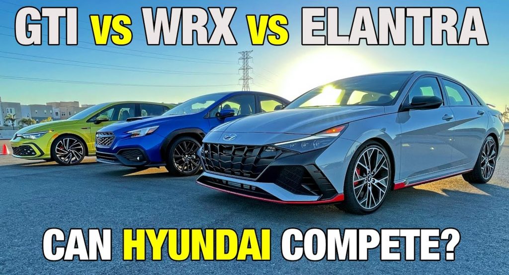  Subaru WRX And Volkswagen Golf GTI Beaten By Hyundai Elantra N