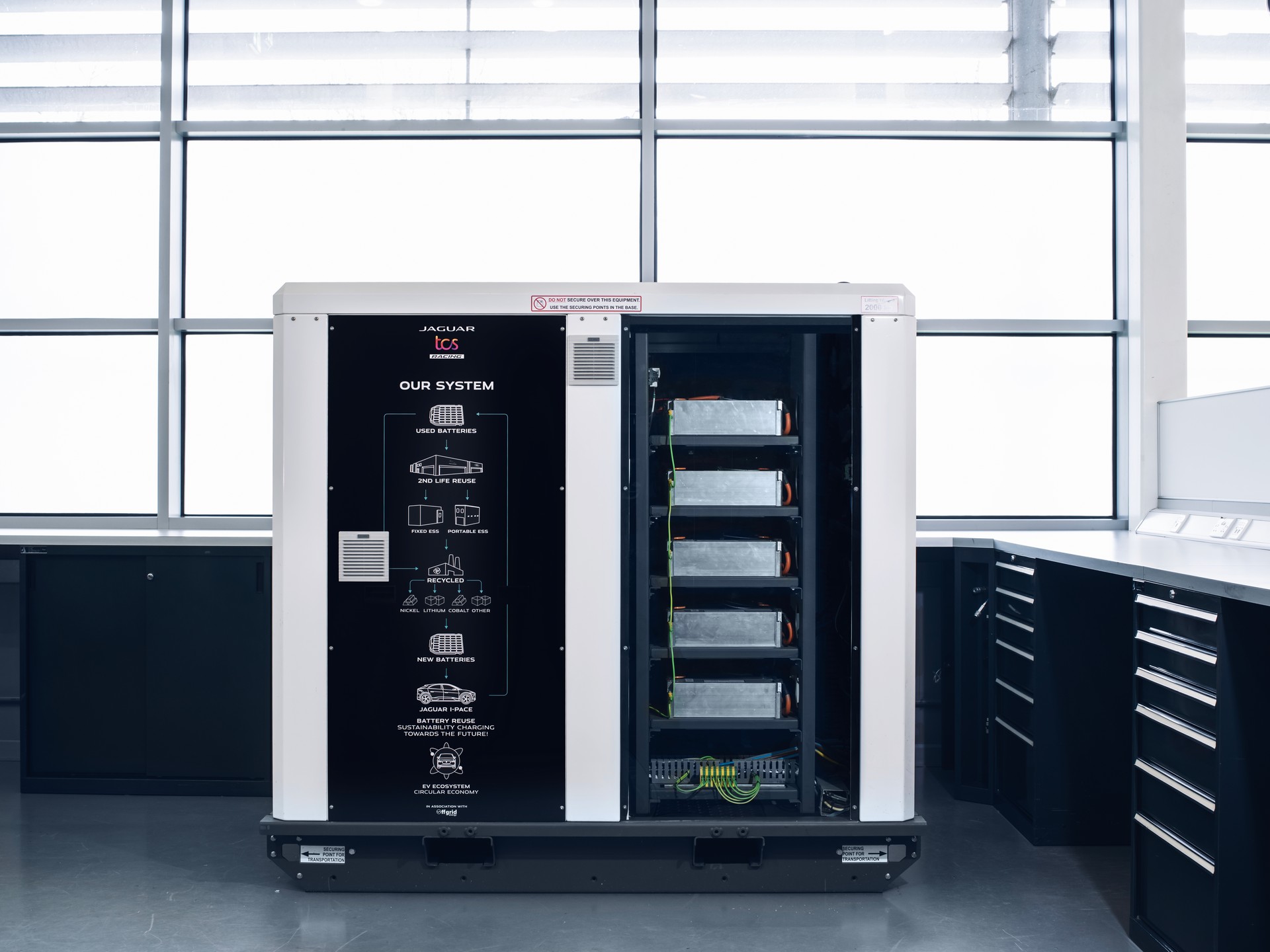 Jaguar Uses Old I-Pace Batteries To Create 125 kWh Storage Unit