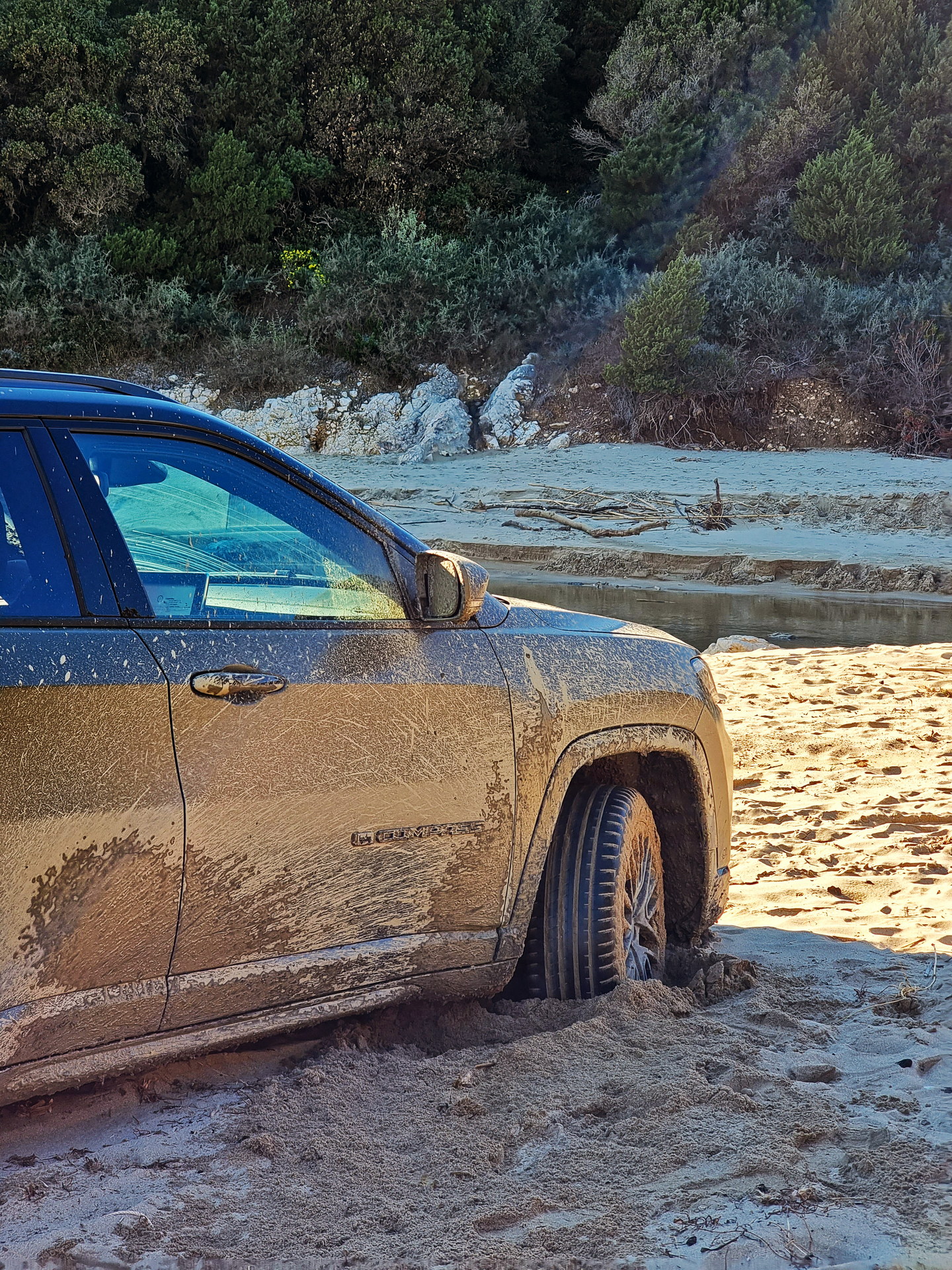 I Got Stuck With A 4WD Jeep In The Sand And It Was All My Fault