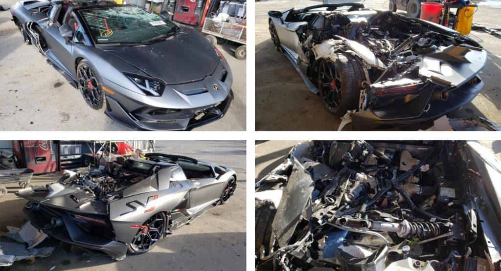 The Lamborghini Aventador SVJ Flattened By A Truck Was Just Sold