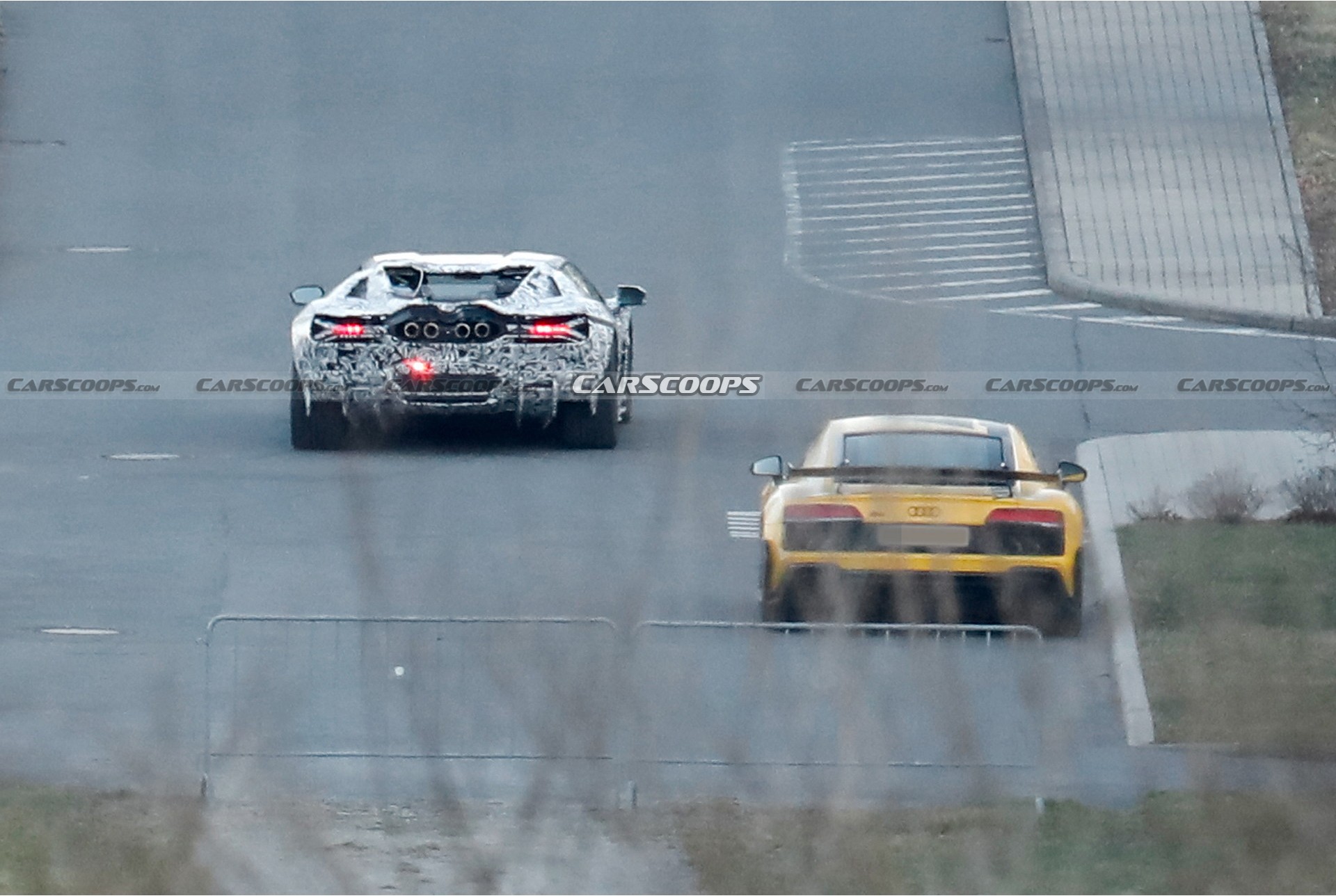 2024 Lamborghini Aventador Hybrid Successor Reveals Sharp Production Body In Latest Spy Shots