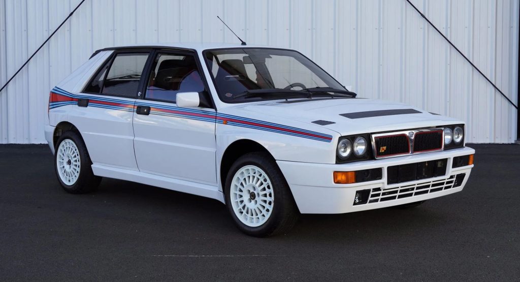 Like-New 104-Mile Lancia Delta Integrale Martini 5 Evoluzione Set To Sell For Over $200,000