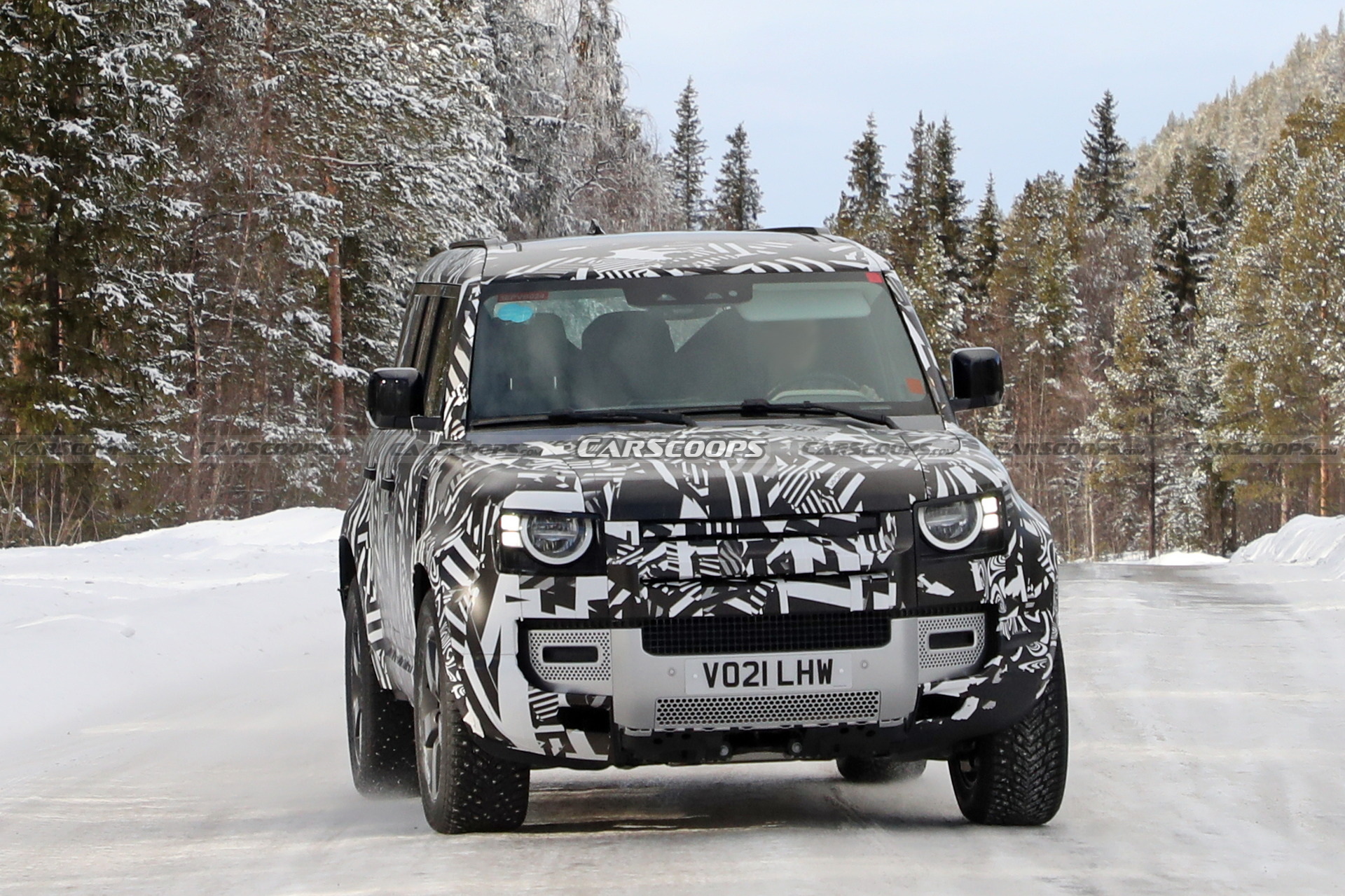Land Rover’s Longer Defender 130 Spied Testing In The Snow