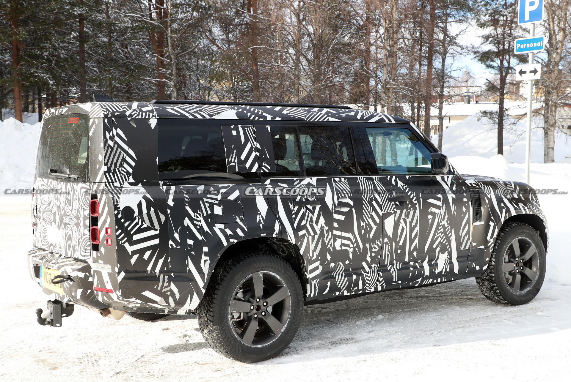 Land Rover’s Longer Defender 130 Spied Testing In The Snow