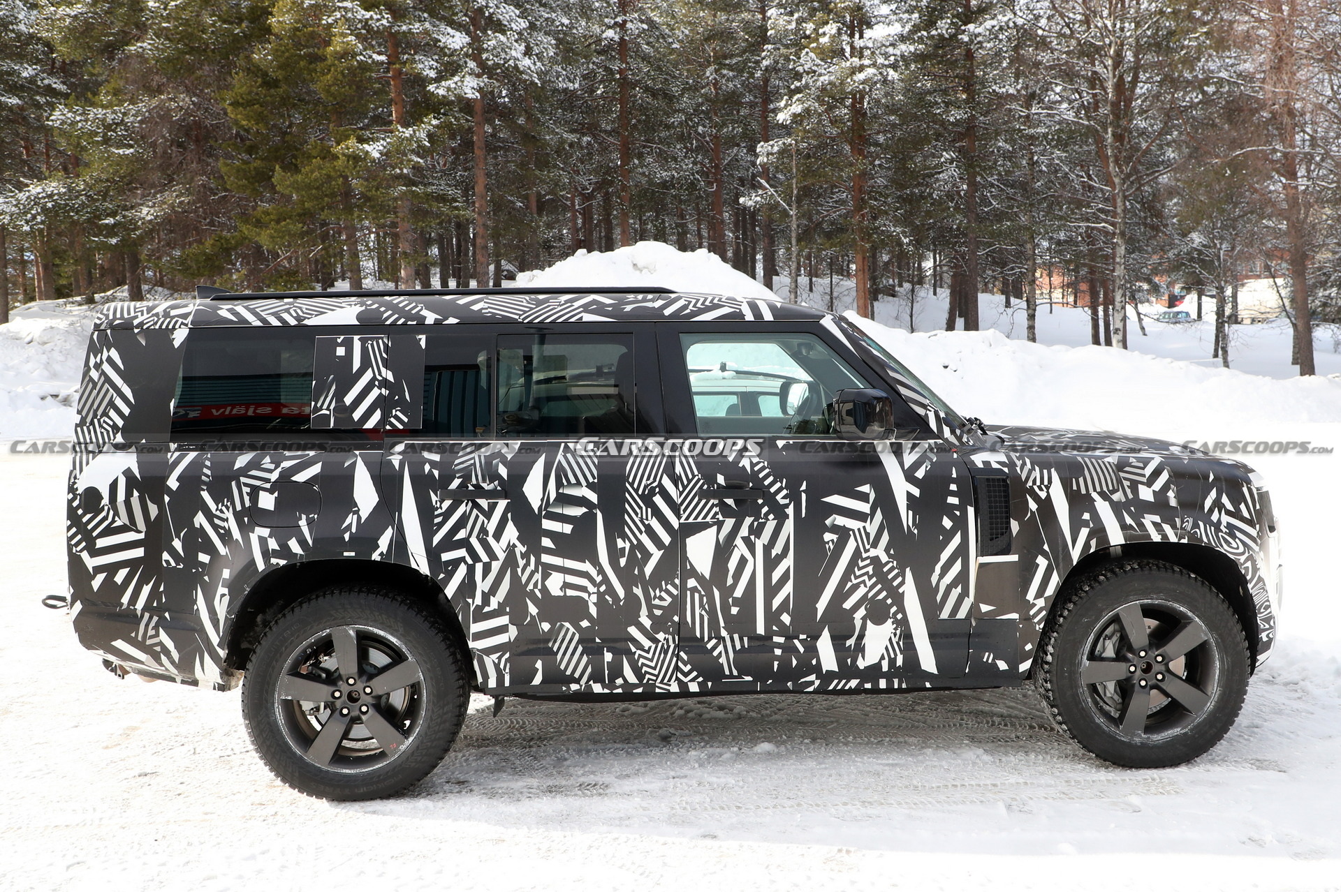 Land Rover’s Longer Defender 130 Spied Testing In The Snow