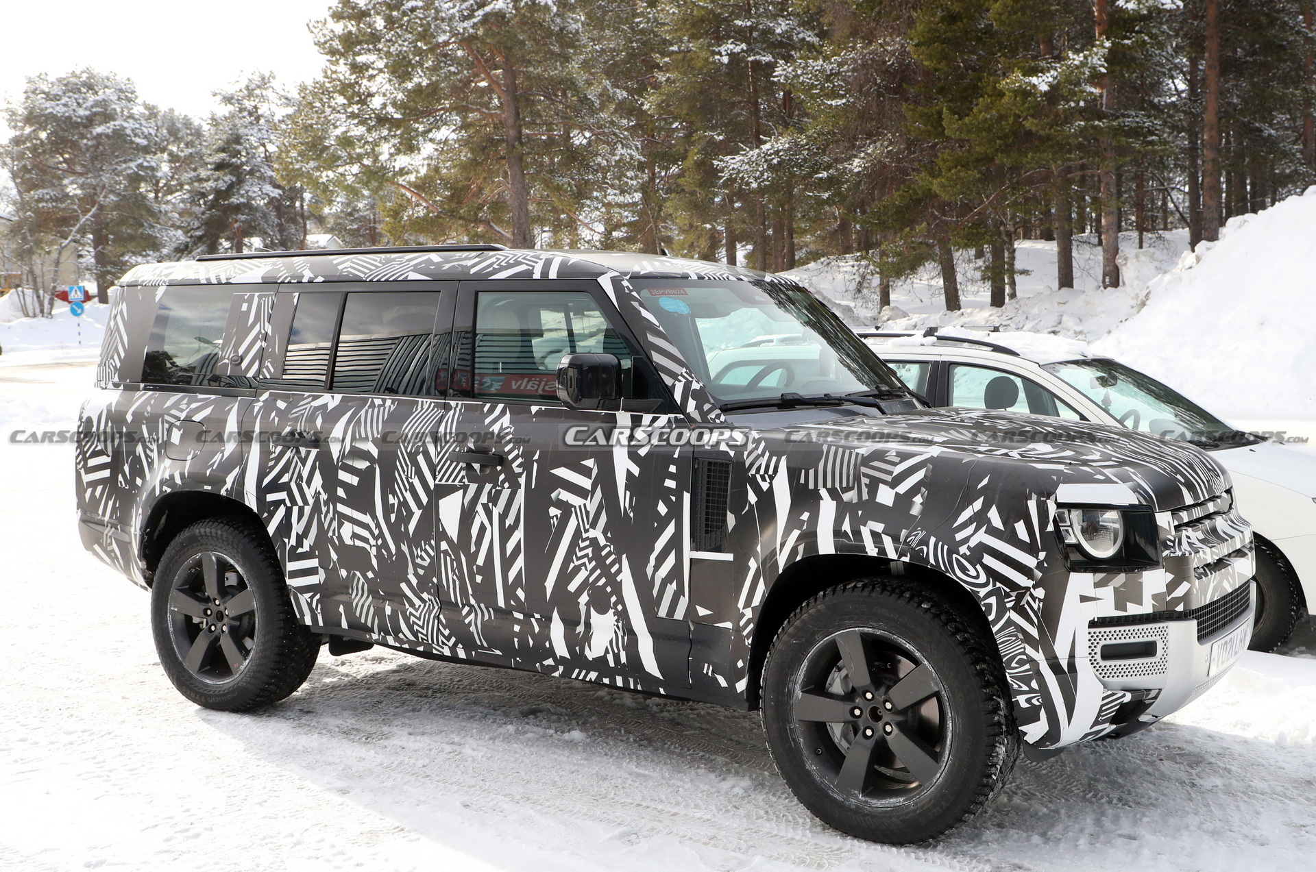 Land Rover’s Longer Defender 130 Spied Testing In The Snow