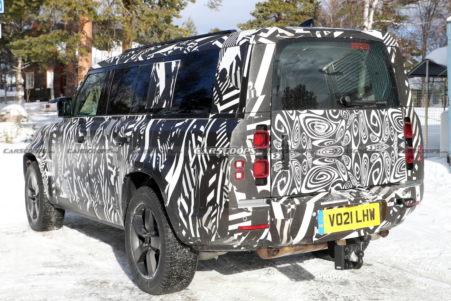 Land Rover’s Longer Defender 130 Spied Testing In The Snow