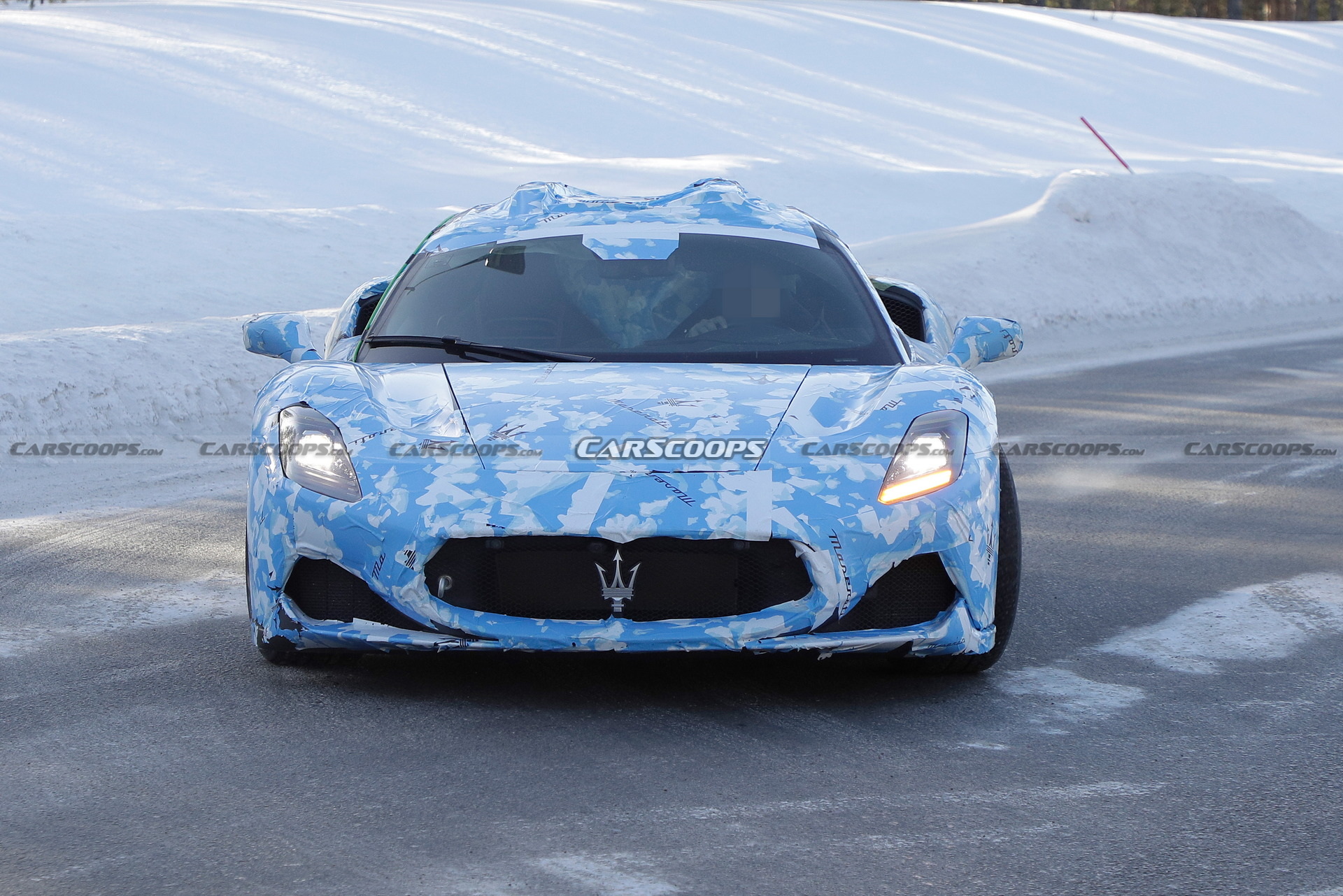 Maserati MC20 Convertible Spied Undergoing Cold Weather Testing