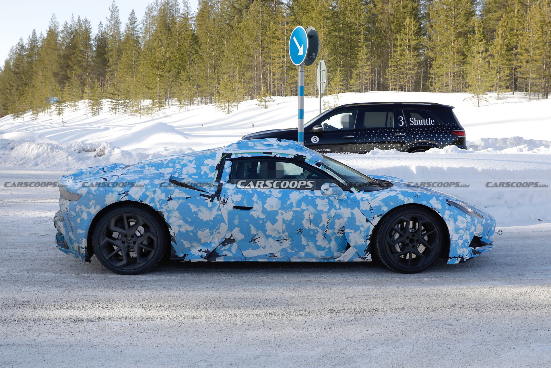Maserati MC20 Convertible Spied Undergoing Cold Weather Testing