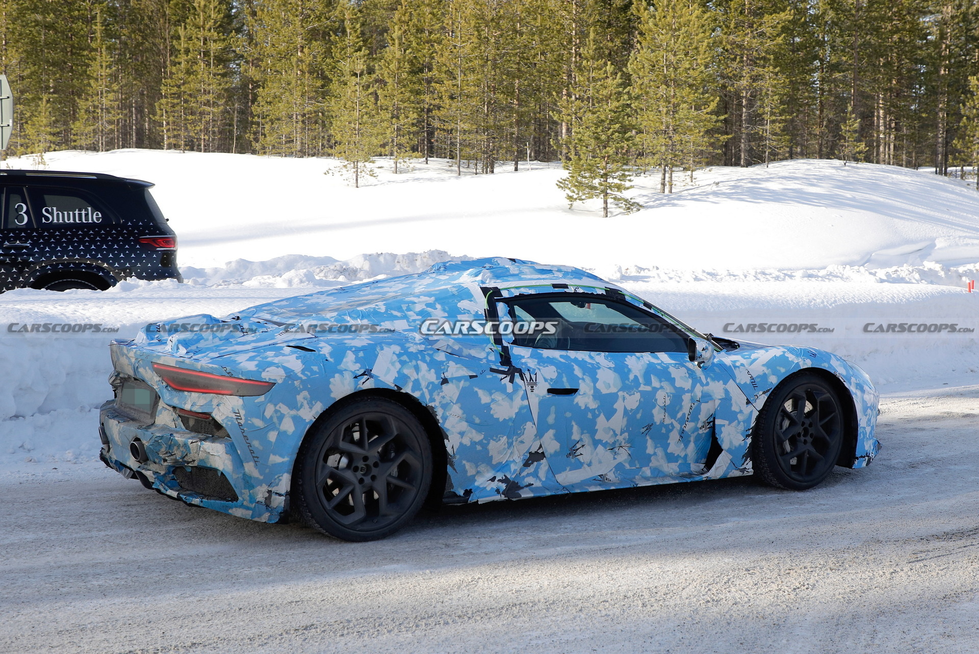Maserati MC20 Convertible Spied Undergoing Cold Weather Testing