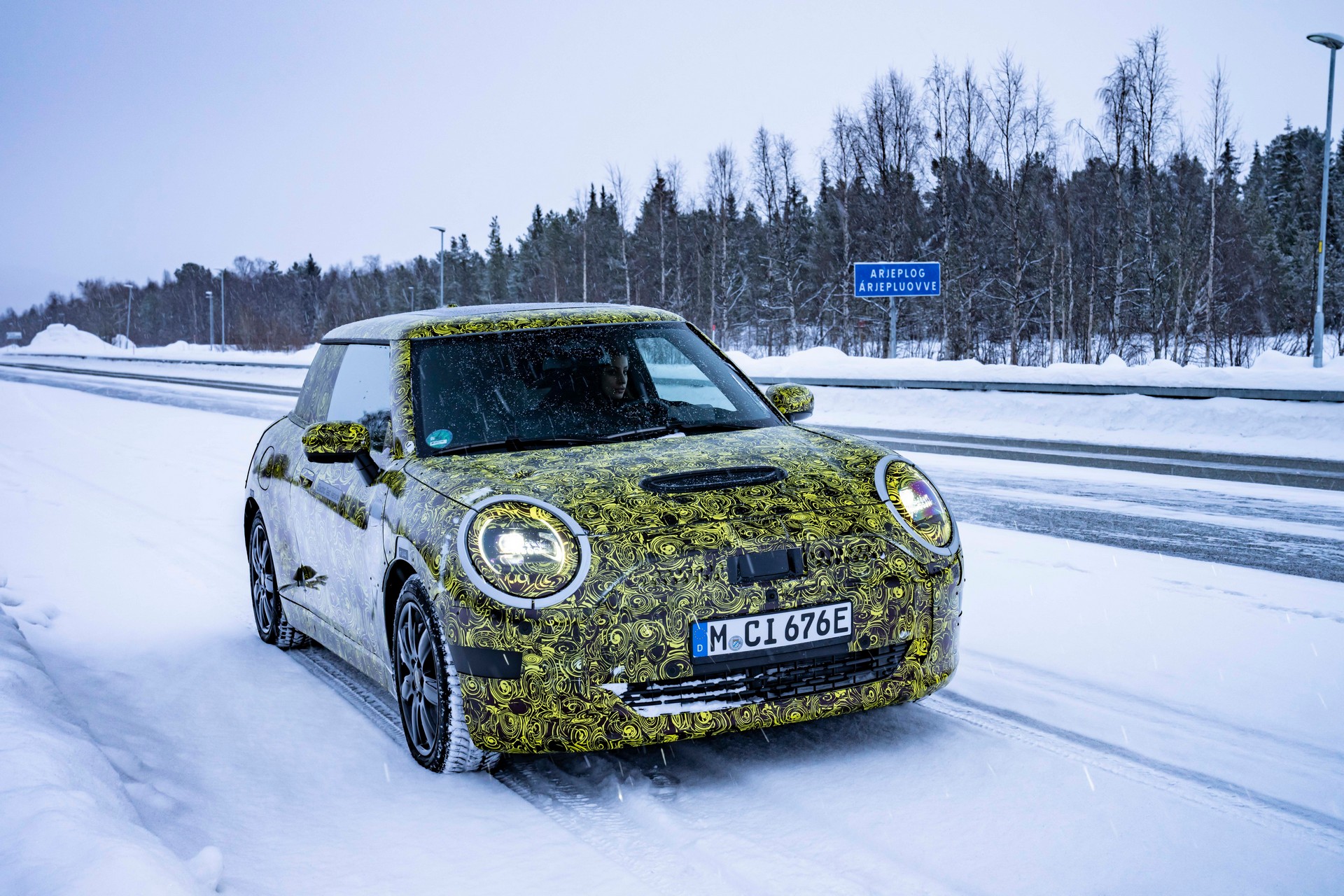 MINI Is Fine-Tuning The New 2023 Electric Hatch In The Arctic Circle