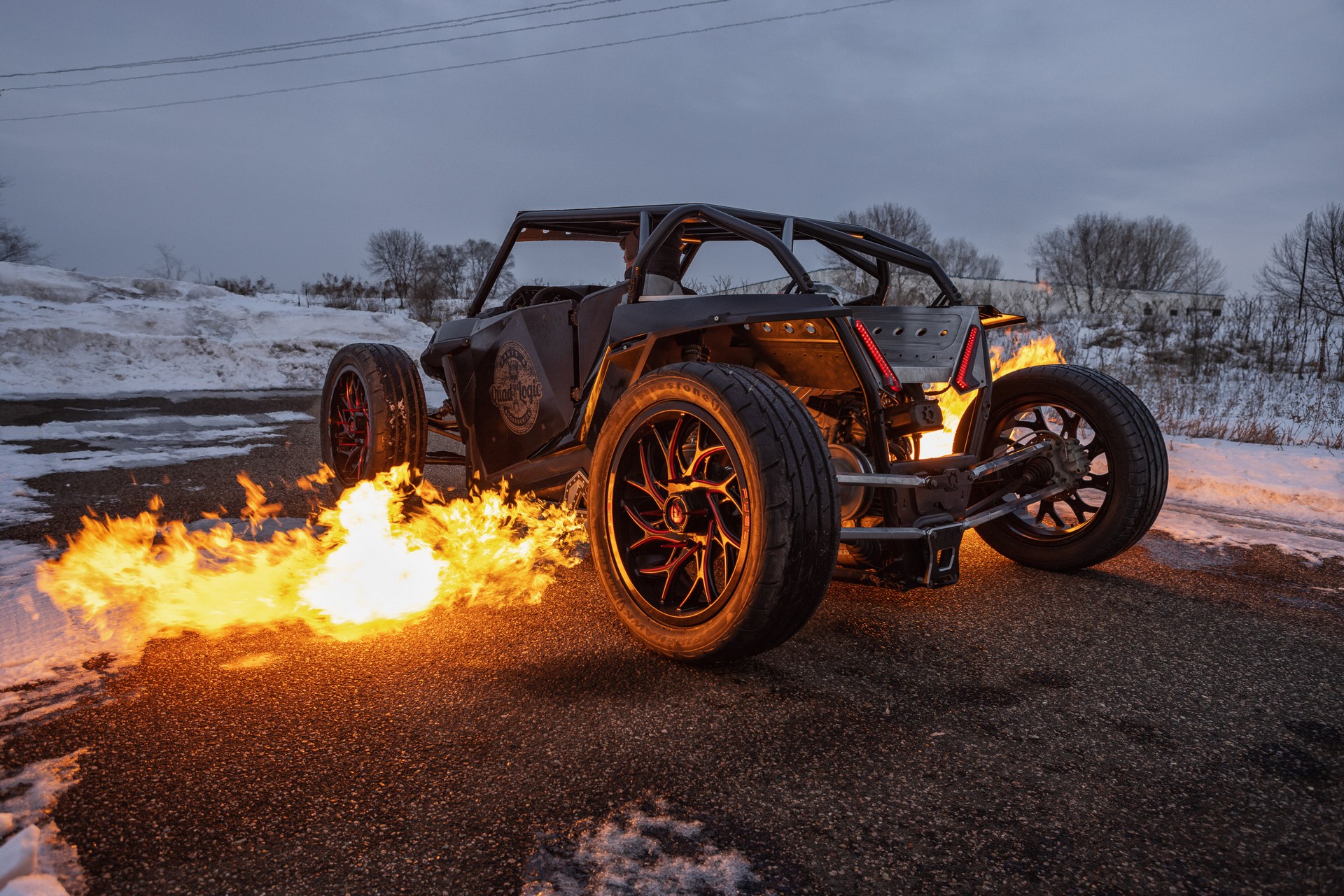 Minneapolis-Based Quad Logic Has Created A Fire Breathing Polaris RZR