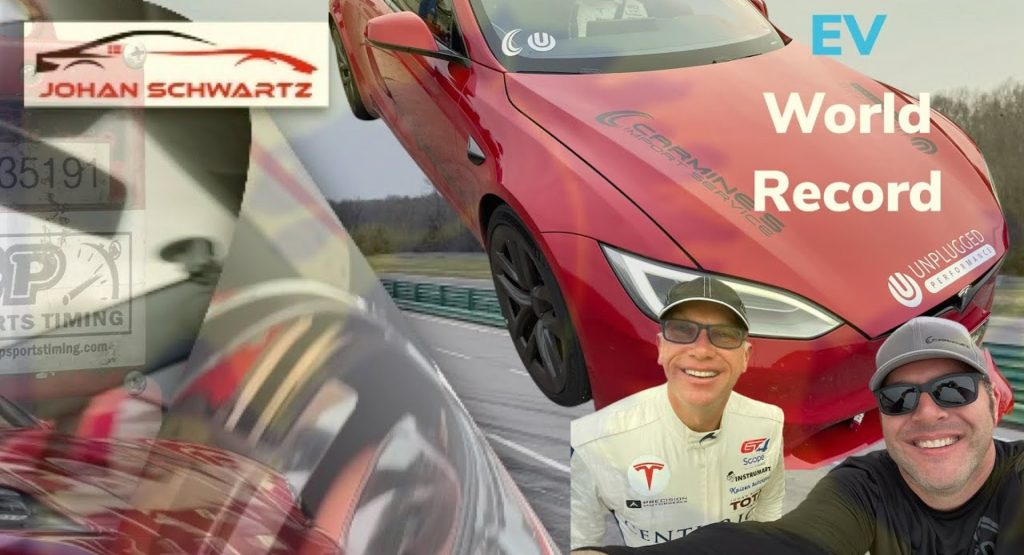  Tesla Model S Plaid Snatches EV Lap Record From Porsche Taycan At Virginia International Raceway