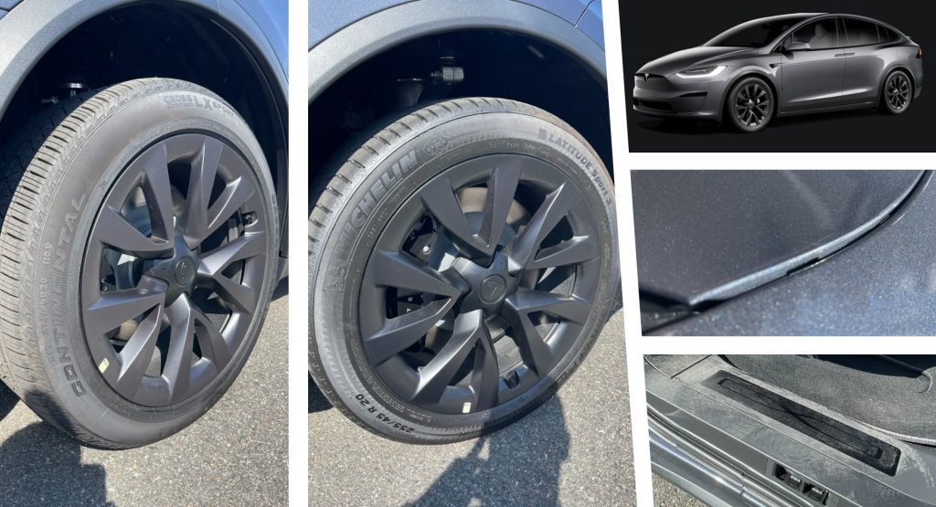  Tesla Delivered A Brand New $131k Model X Plaid With Mismatched Tires