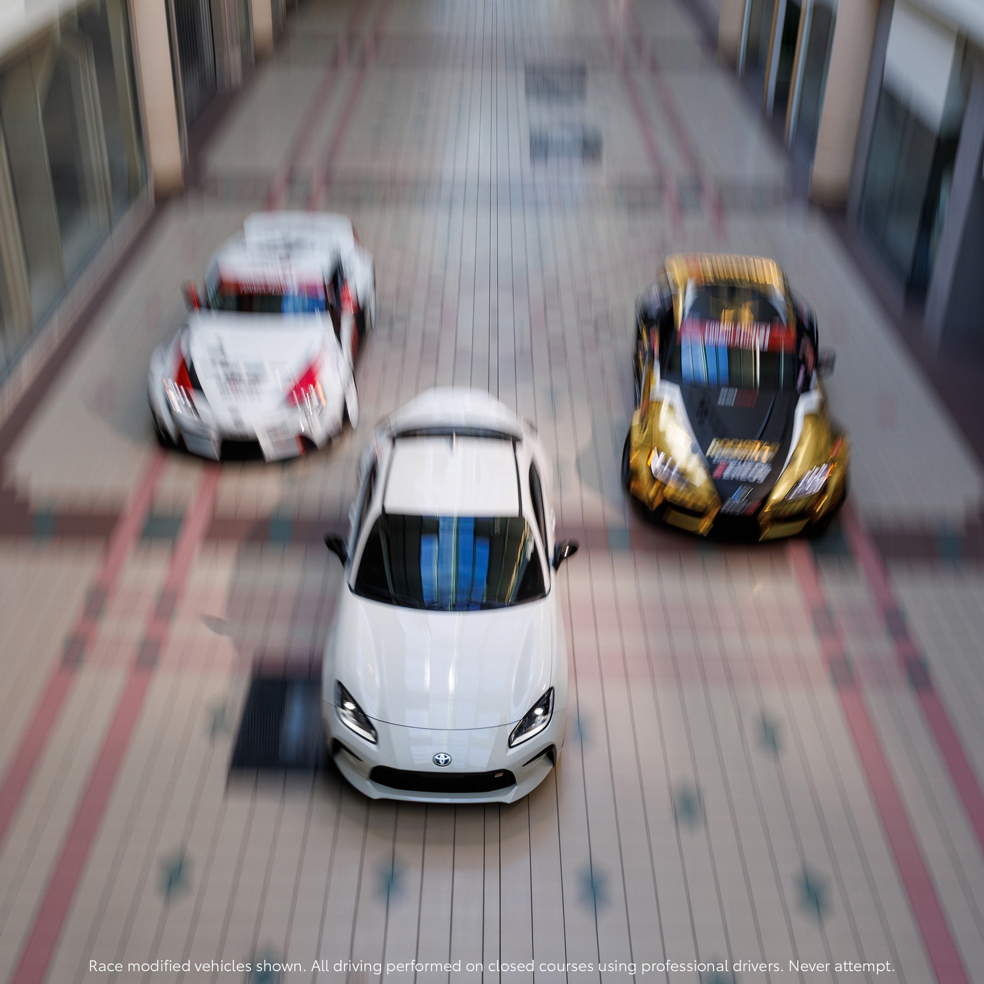 Toyota Sends GR86 Drifting Through A Mall And Teases GR Corolla In New Ad