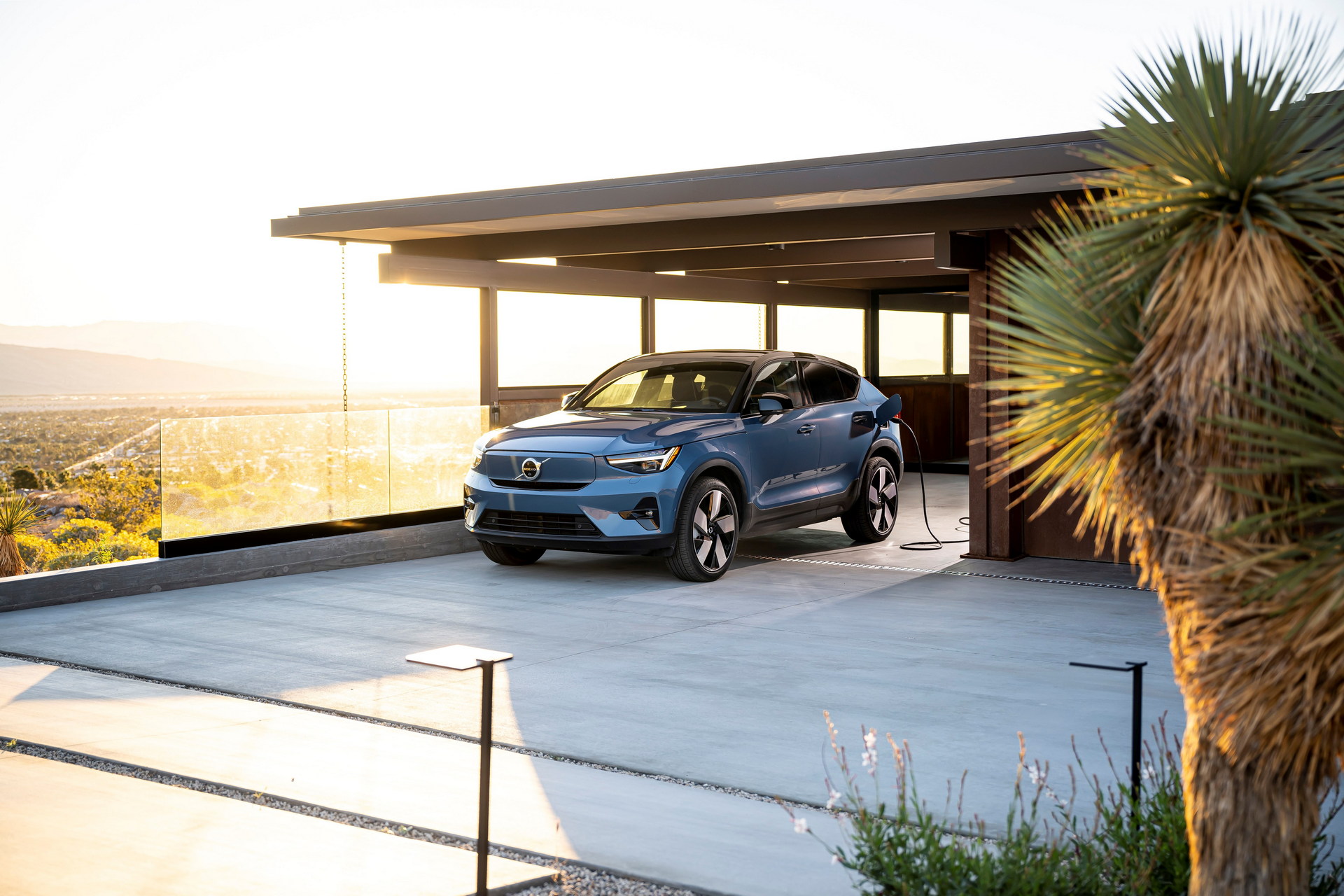 Volvo Helped Designed The Ultimate Electric Car Garage For Luxurious Californian House