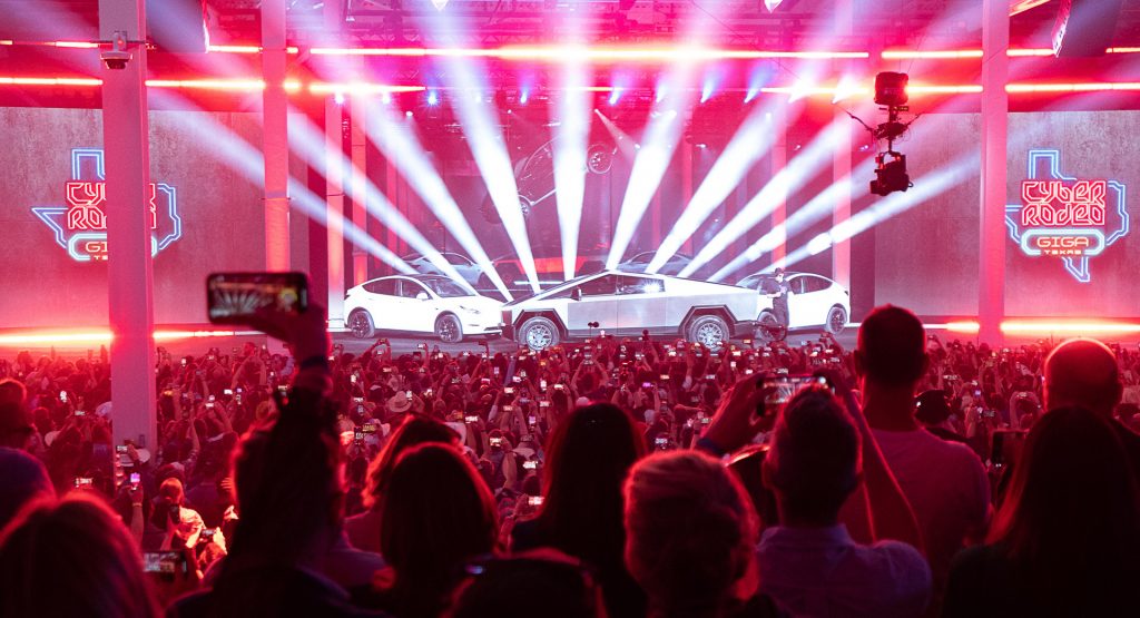  Tesla Shows Updated Cybertruck Promising 2023 Launch And New Robotaxi At Cyber Rodeo