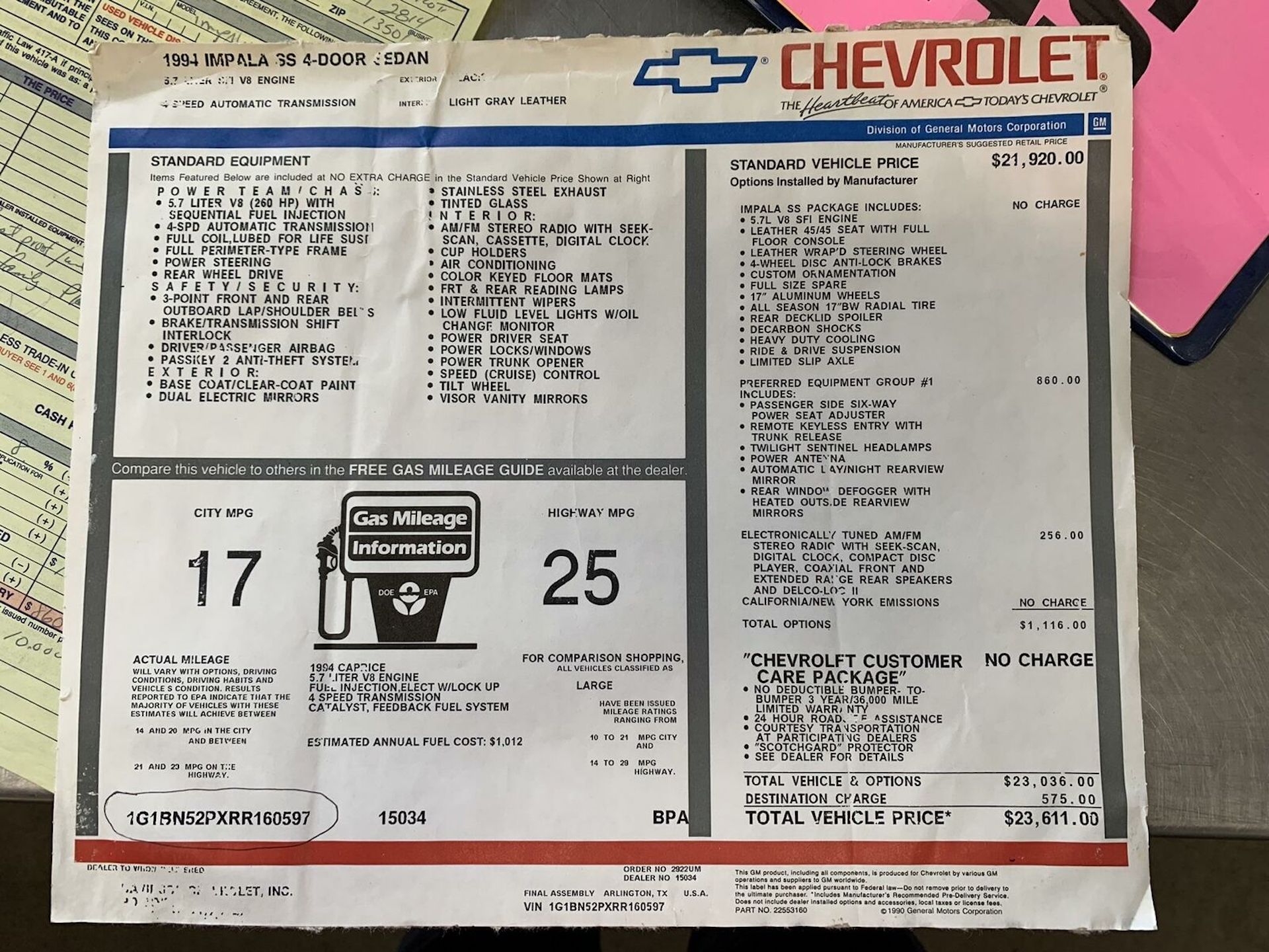 6k-Mile 1994 Chevrolet Impala SS Is A 1990s Super Sedan Survivor