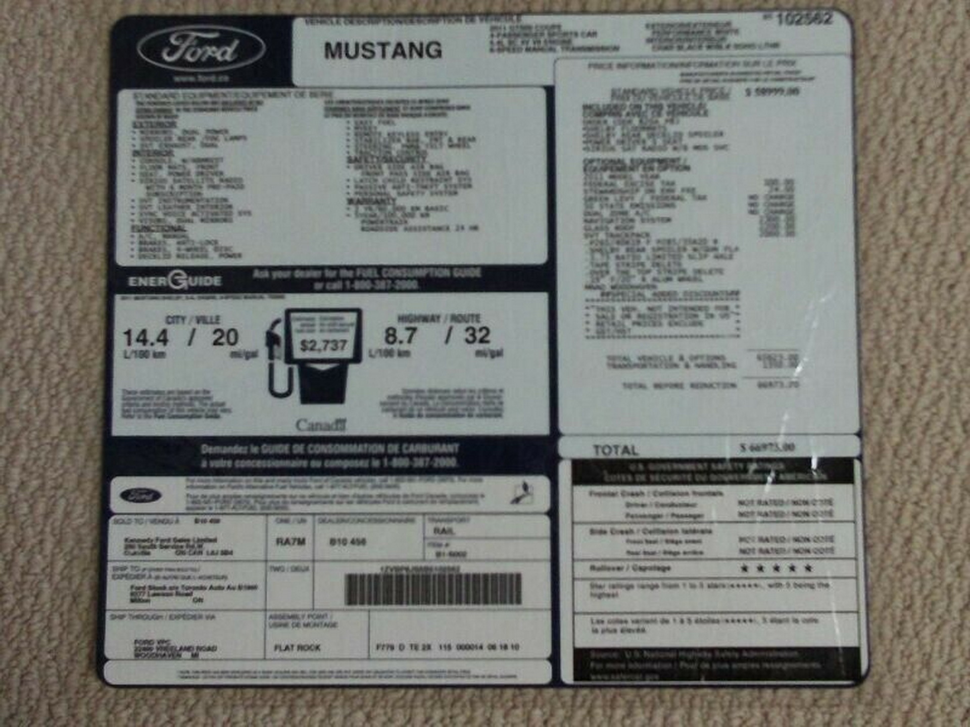 Buy This ‘One Of Two’ 2011 Shelby GT500 Tribute Prototype For The Price Of A New GT500