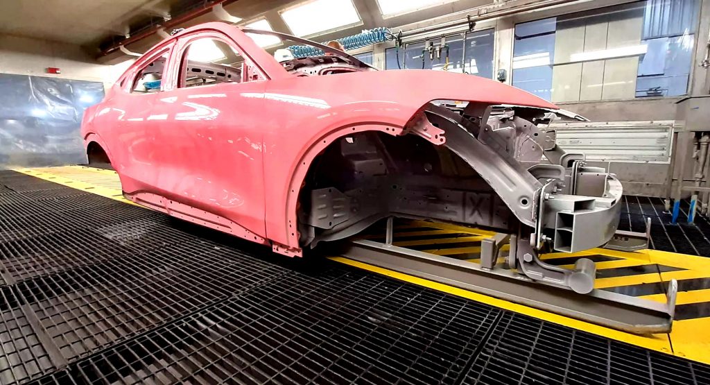  This Pre-Production Ford Mustang Mach-E Was Painted Bubblegum Pink Because Of An Error