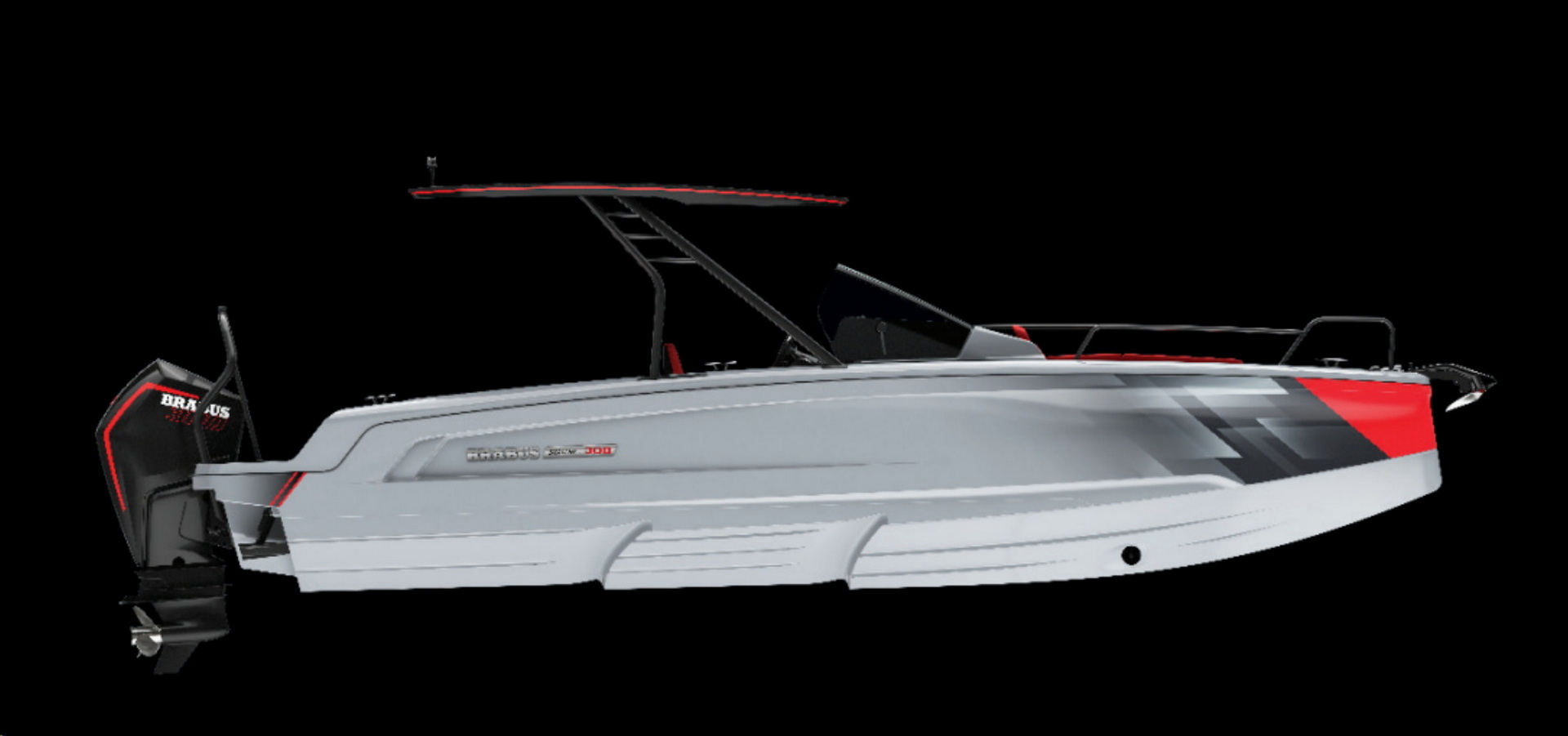 Brabus Introduces Shadow 300 Edition One Power Boat With V8 Racing Engine