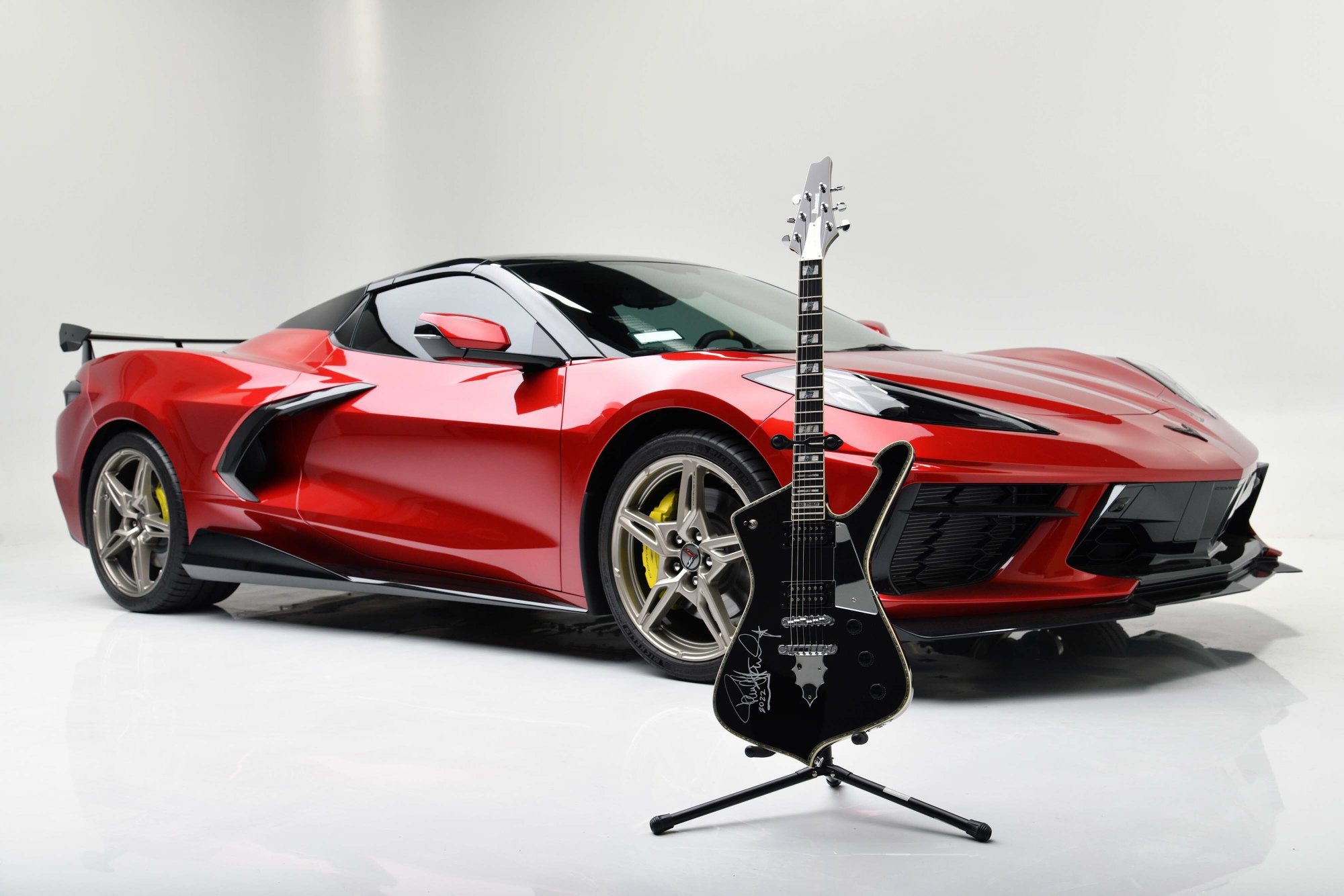 KISS’s Paul Stanley Is Auctioning Off His 2022 Corvette Convertible, VIN 001, Throws In A Guitar