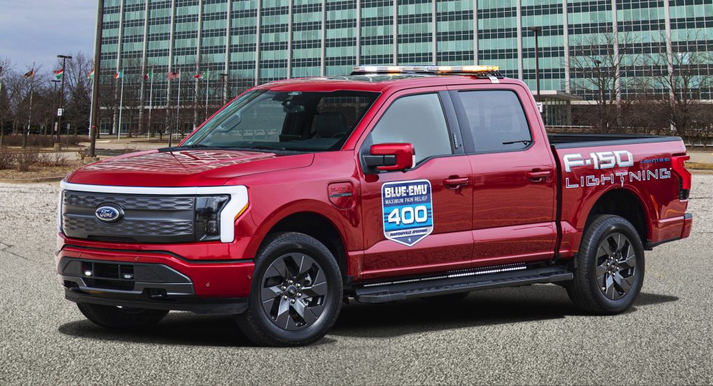 Ford F-150 Lightning Will Become First Electric Pickup To Pace A NASCAR Race