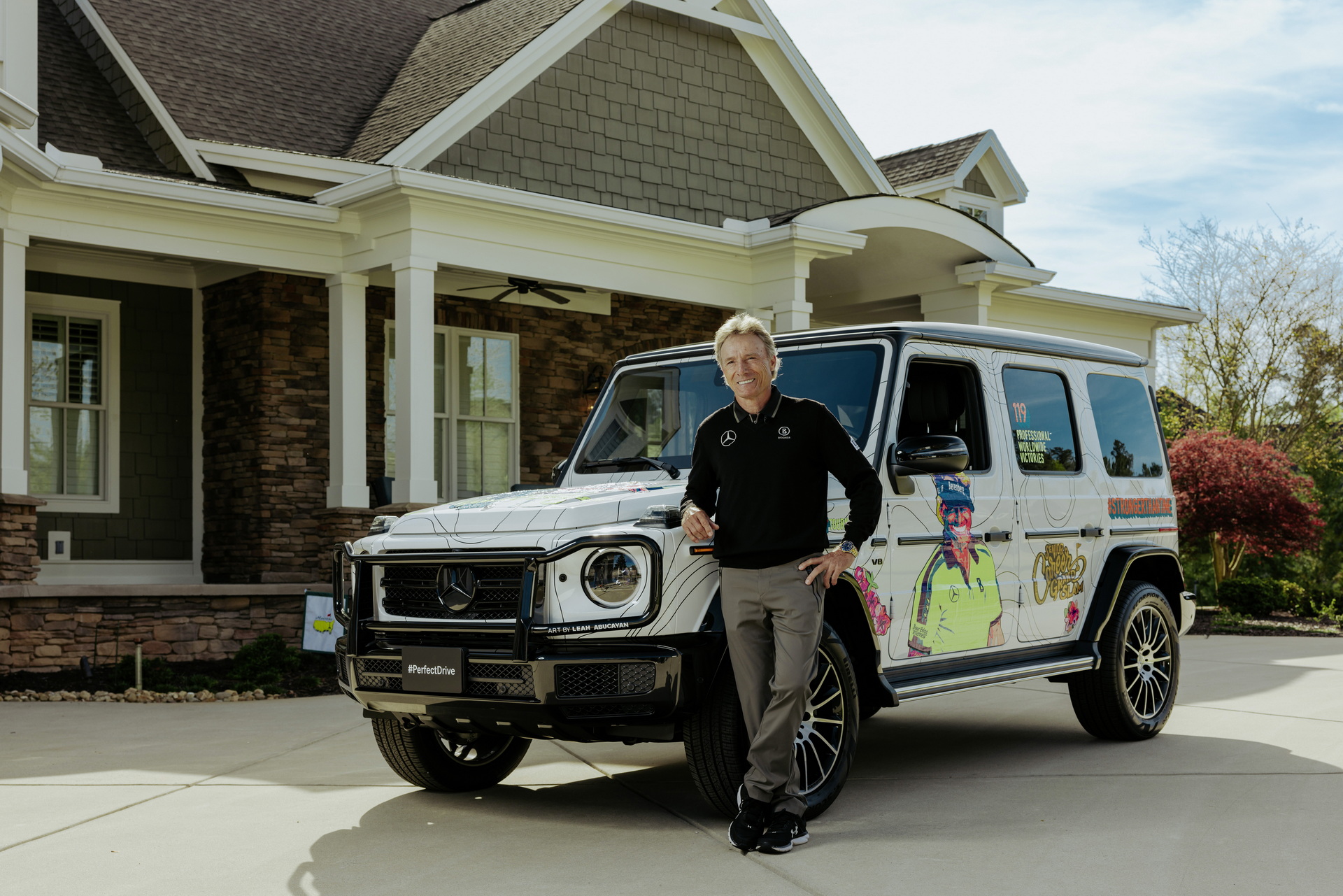 Mercedes Honors Golf Legend Bernhard Langer With G-Class Covered In Art That Tells His Story