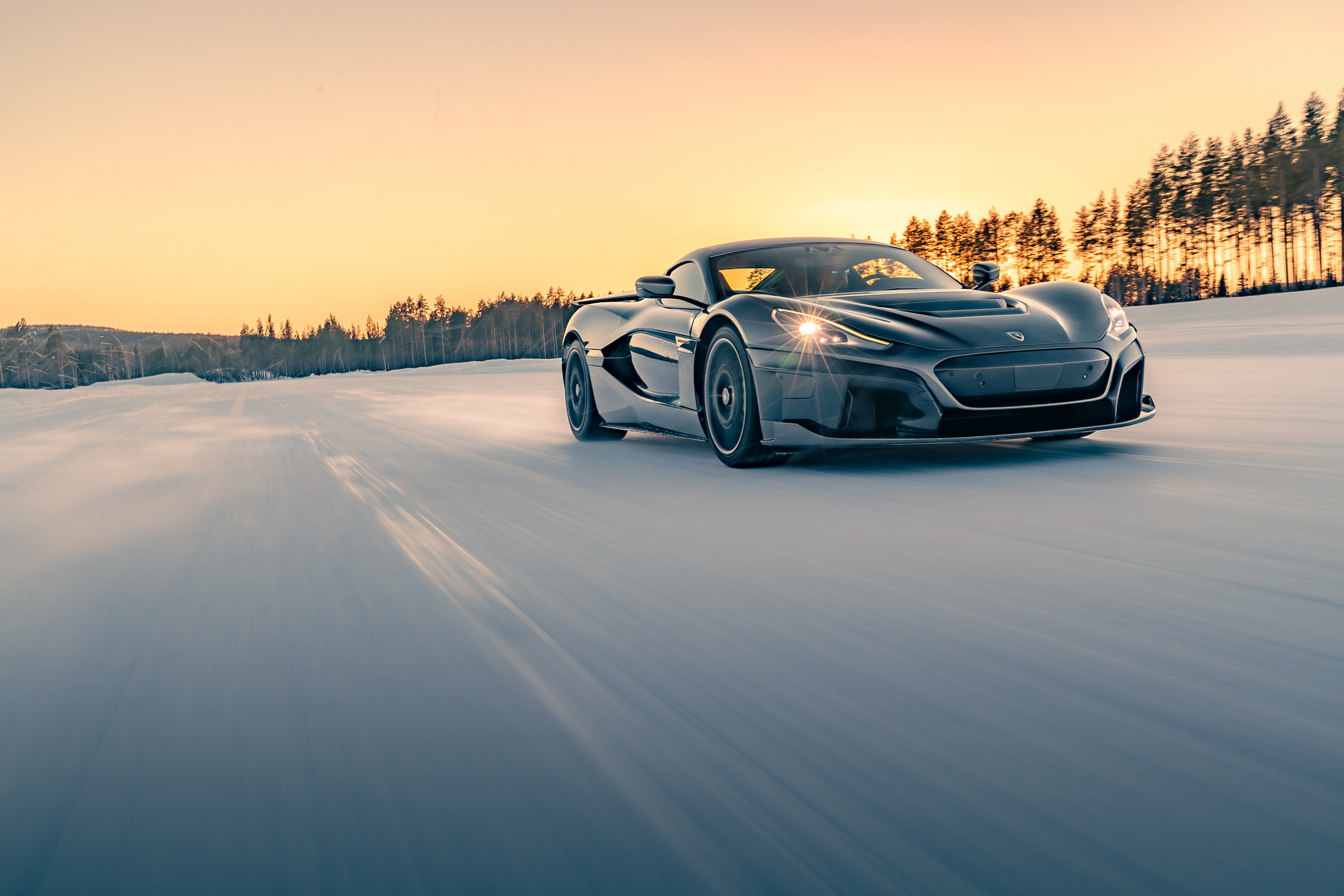 Gaze Upon The Glory Of A Rimac Nevera Winter Testing In Sweden