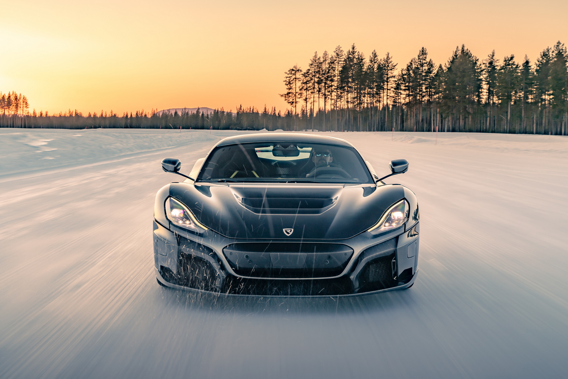Gaze Upon The Glory Of A Rimac Nevera Winter Testing In Sweden