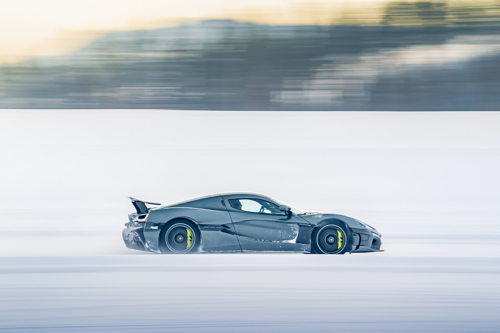 Gaze Upon The Glory Of A Rimac Nevera Winter Testing In Sweden