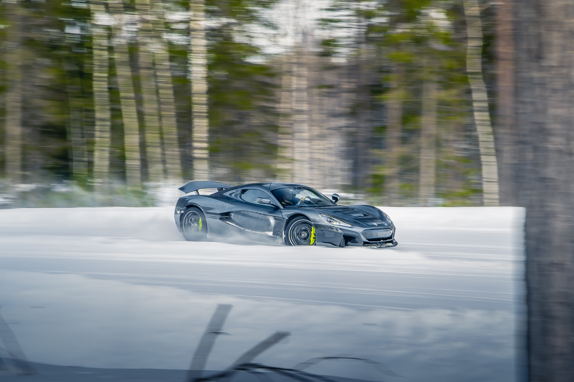 Gaze Upon The Glory Of A Rimac Nevera Winter Testing In Sweden