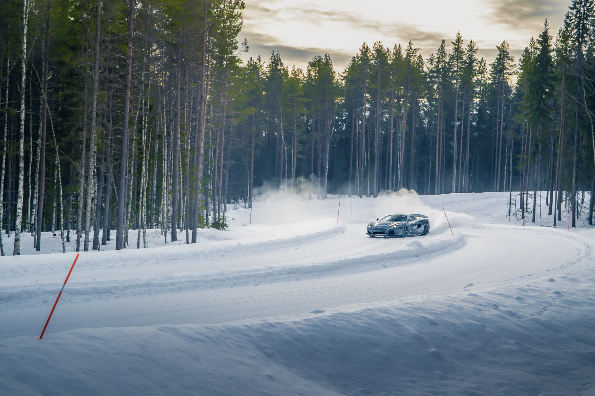 Gaze Upon The Glory Of A Rimac Nevera Winter Testing In Sweden