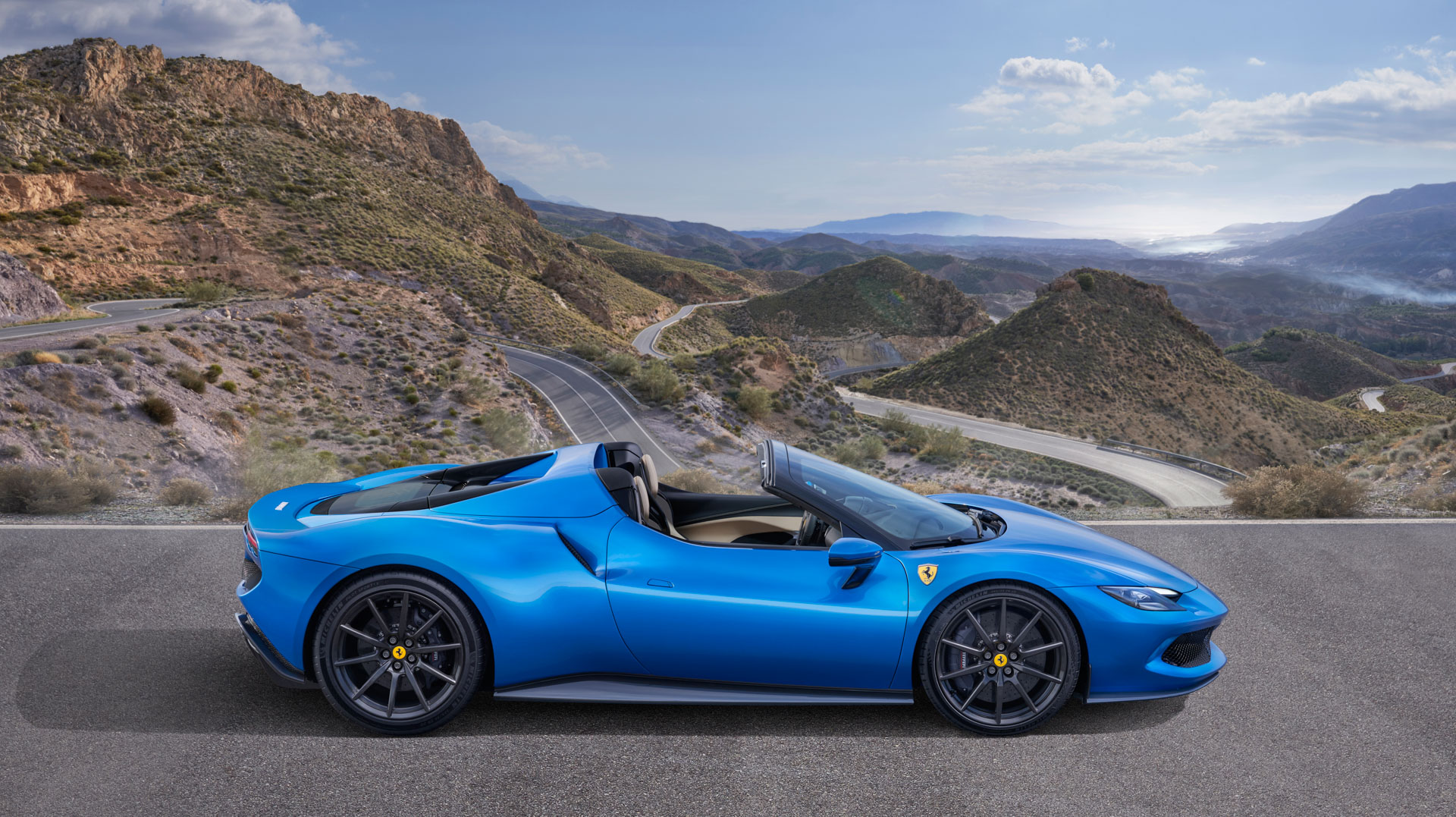 2023 Ferrari 296 GTS Hybrid Is An 819-HP Tanning Machine