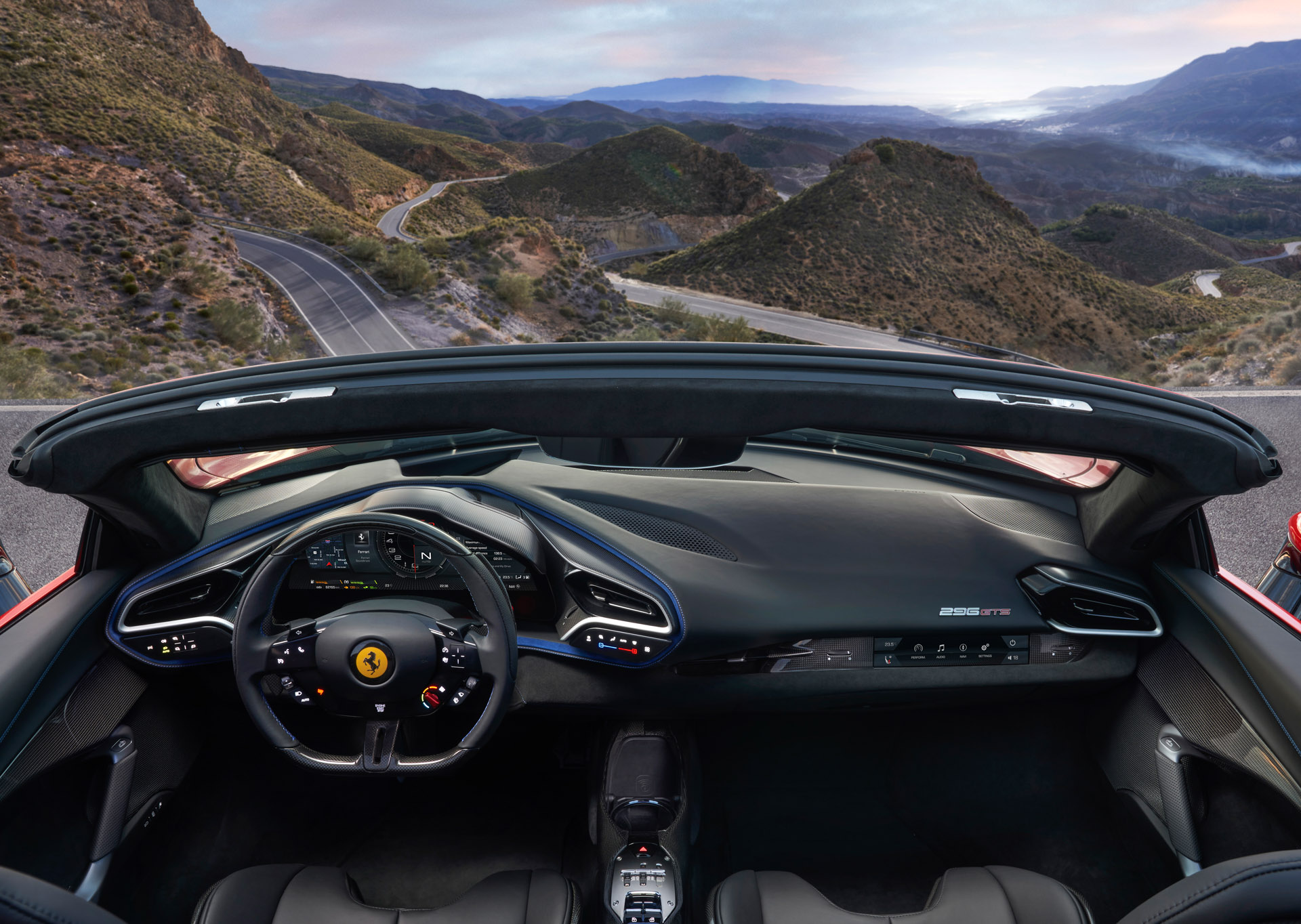2023 Ferrari 296 GTS Hybrid Is An 819-HP Tanning Machine
